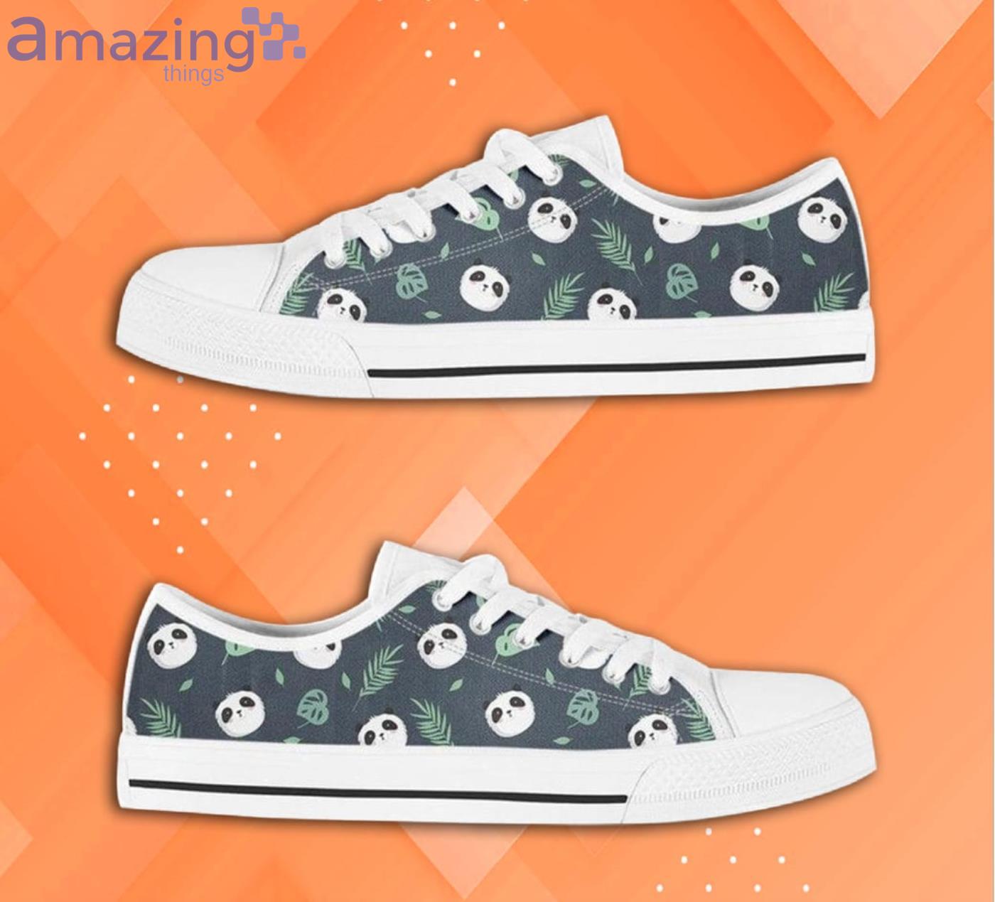 Panda Lover Pattern Low Top Shoes image Panda Lover Pattern Low Top Shoes Product Photo 2