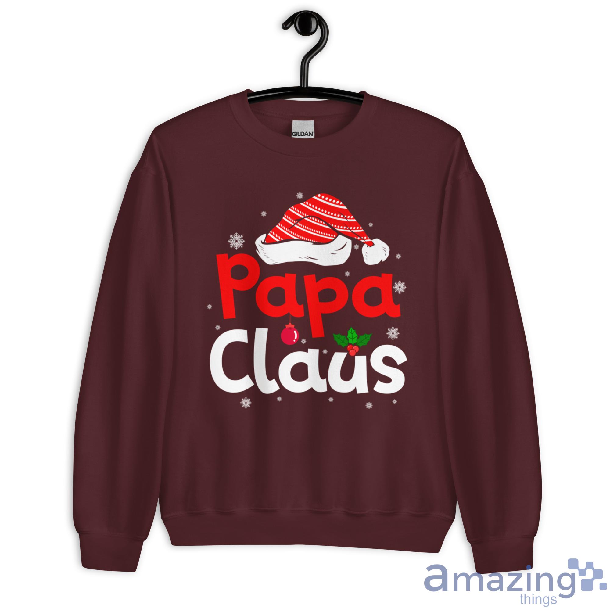 Papa Claus Santa Hat Christmas Shirt - G180 Unisex Heavy Blend Crewneck Sweatshirt-2