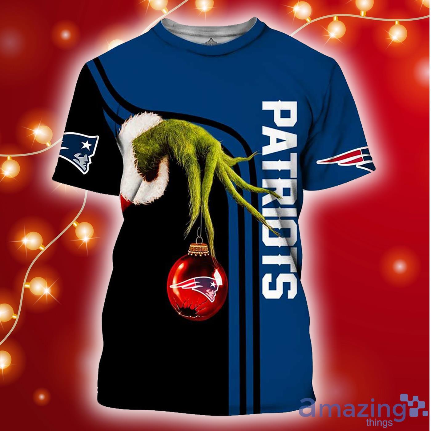 Patriots Grinch Stole Christmas All Over Print 3D Shirt Product Photo 1