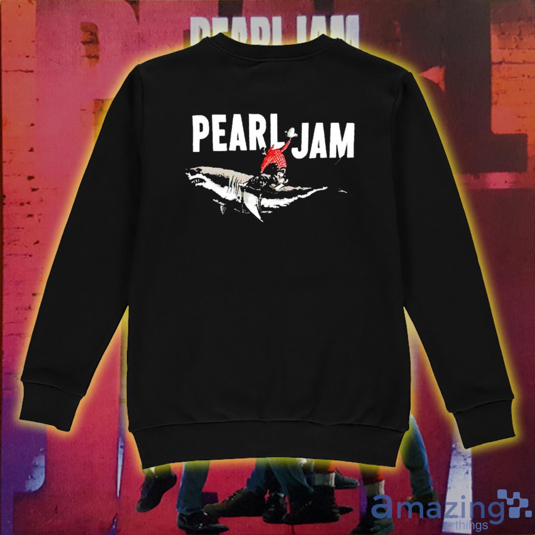 Pearl Jam Shark Cowboy Trending T Shirt 2022 image Pearl Jam Shark Cowboy Trending T-Shirt 2022 Product Photo 3