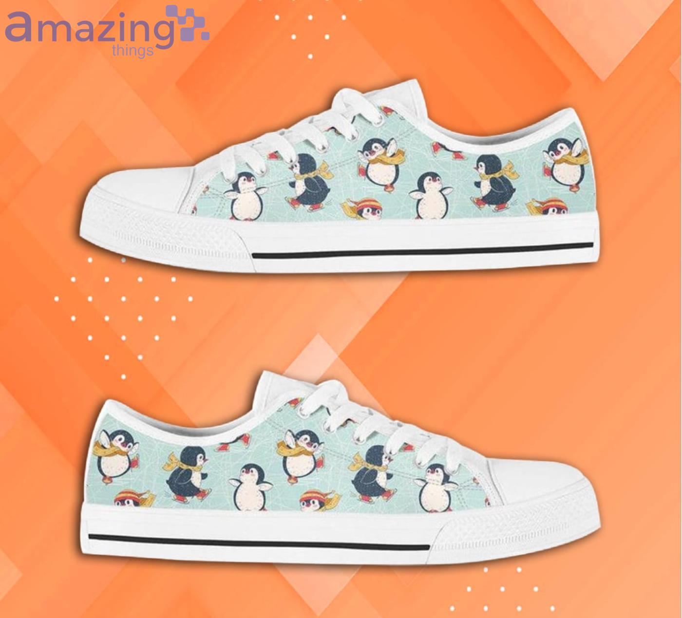 Penguins Flat Pattern Low Top Shoes image Penguins Flat Pattern Low Top Shoes Product Photo 2