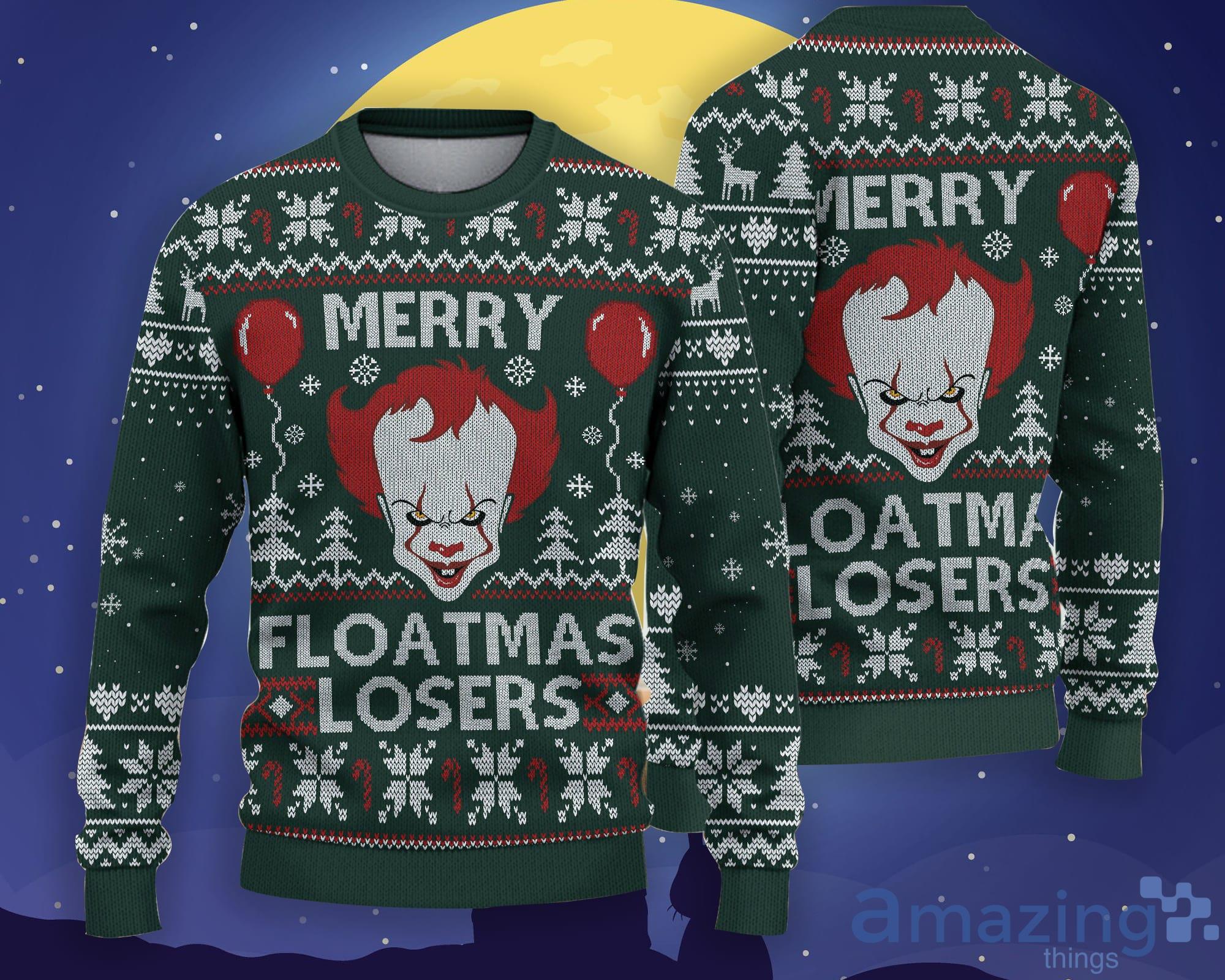 Penny Wise Floatmas Losers Horror Gift Ugly Christmas Sweater Product Photo 1