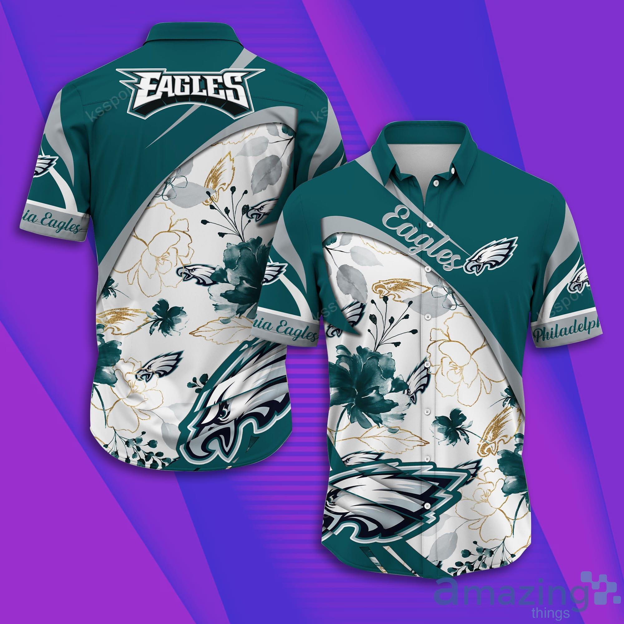 Philadelphia Eagles NFL Short Sleeve Aloha Hawaiian Shirt Product Photo 1