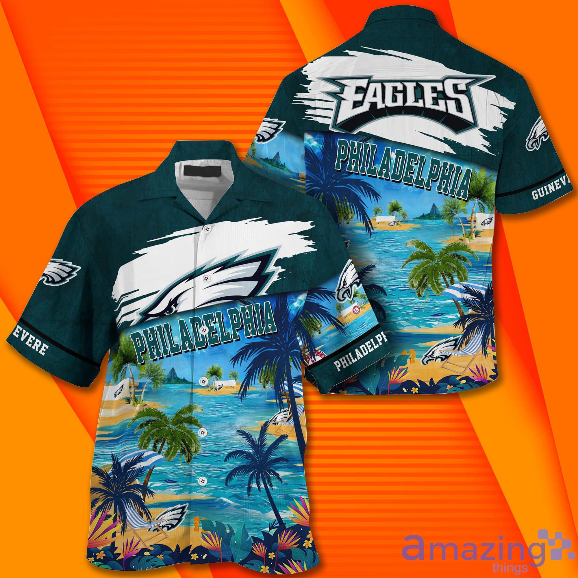Philadelphia Eagles NFL Trending Custom Name Short Sleeves Hawaiian Shirt Product Photo 1