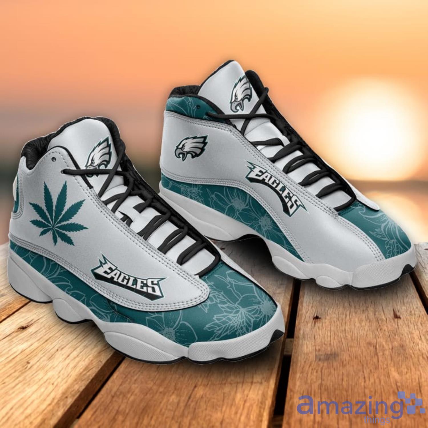 Philadelphia Eagles Football Team Best Custom Name Air Jordan 13 Shoes For  Fans - YesItCustom