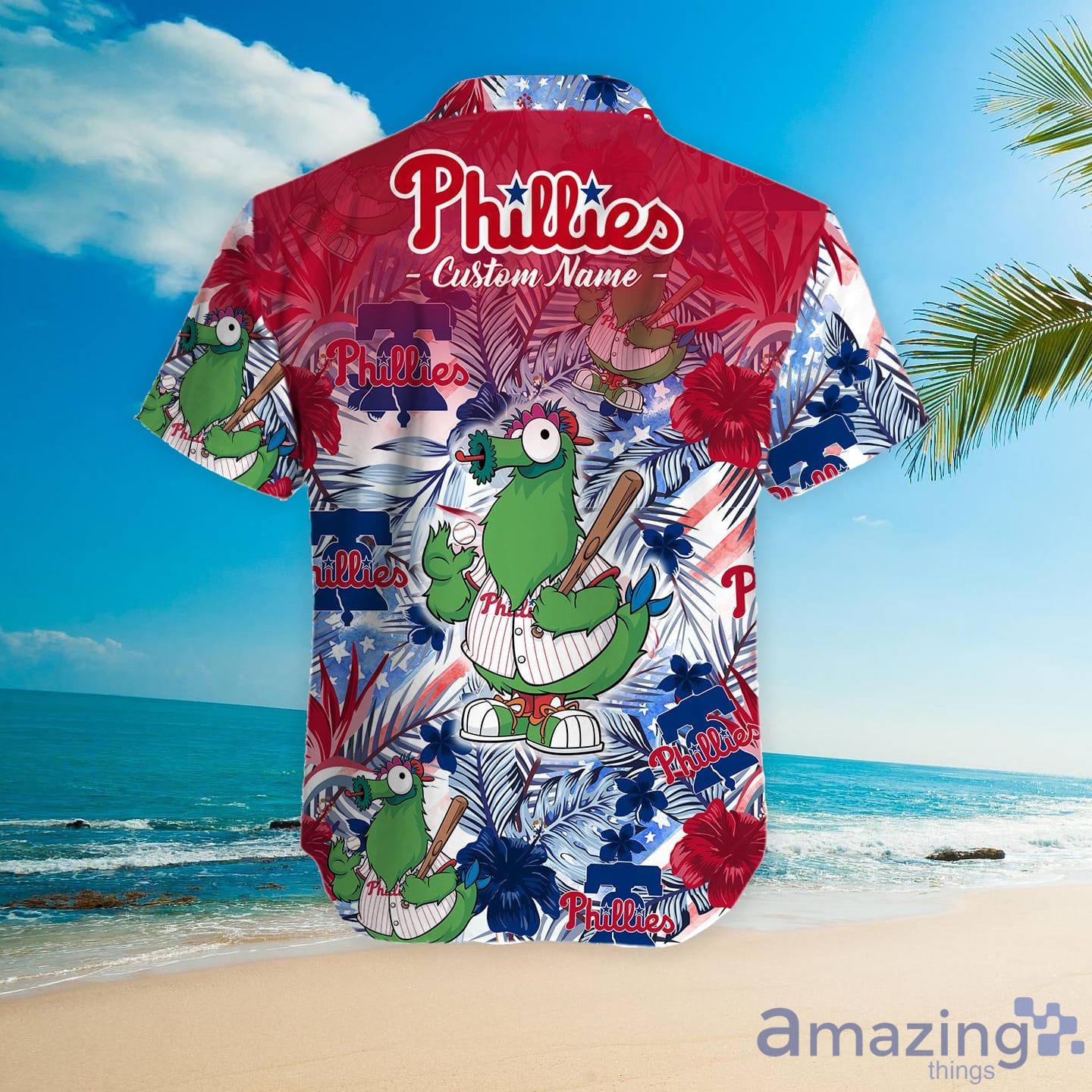 Phillies Aloha Button Down Hawaiian Shirt Phillies Hawaiian Shirt