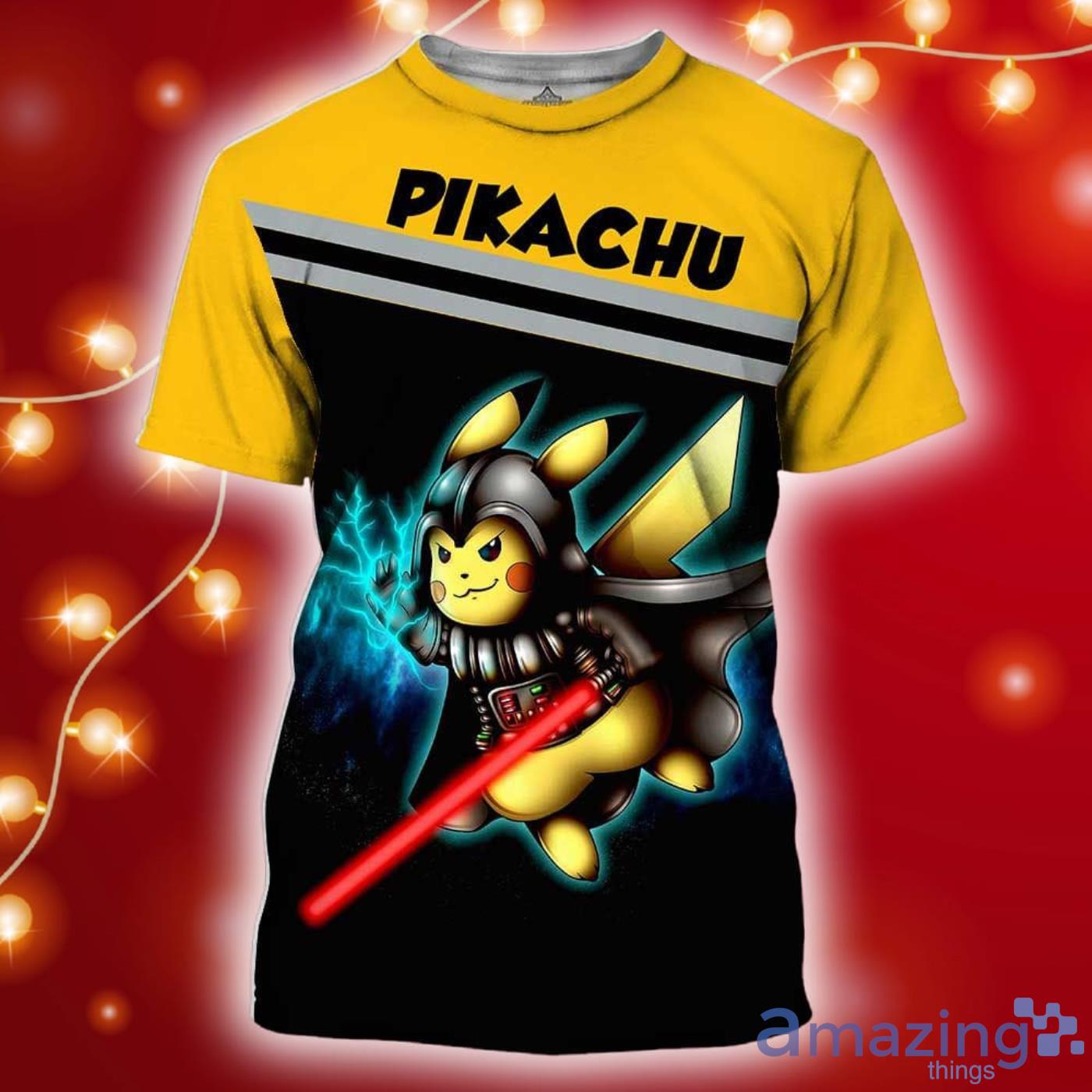Pikachu Star Wars Pokemon All Over Print 3D Shirt Product Photo 1