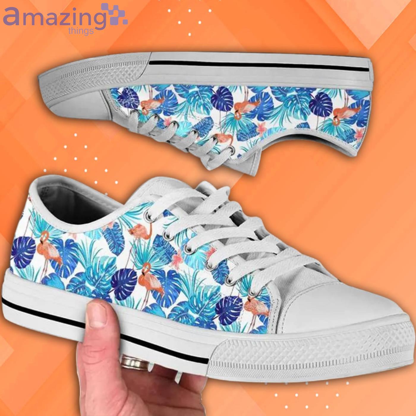 Pink Flamingo Lovely Pattern Pattern Low Top Shoes Product Photo 1 Pink Flamingo Lovely Pattern Pattern Low Top Shoes Product Photo 1