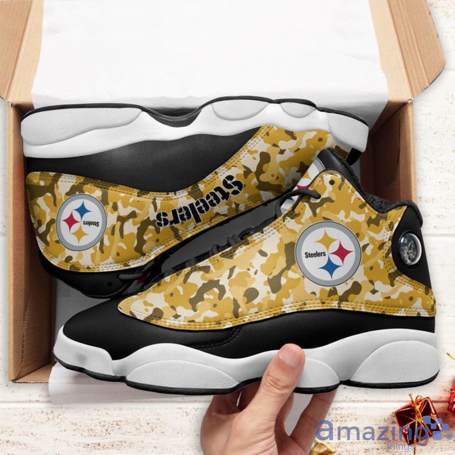 Pittsburgh Steelers Camo Pants - Gold/Black/White