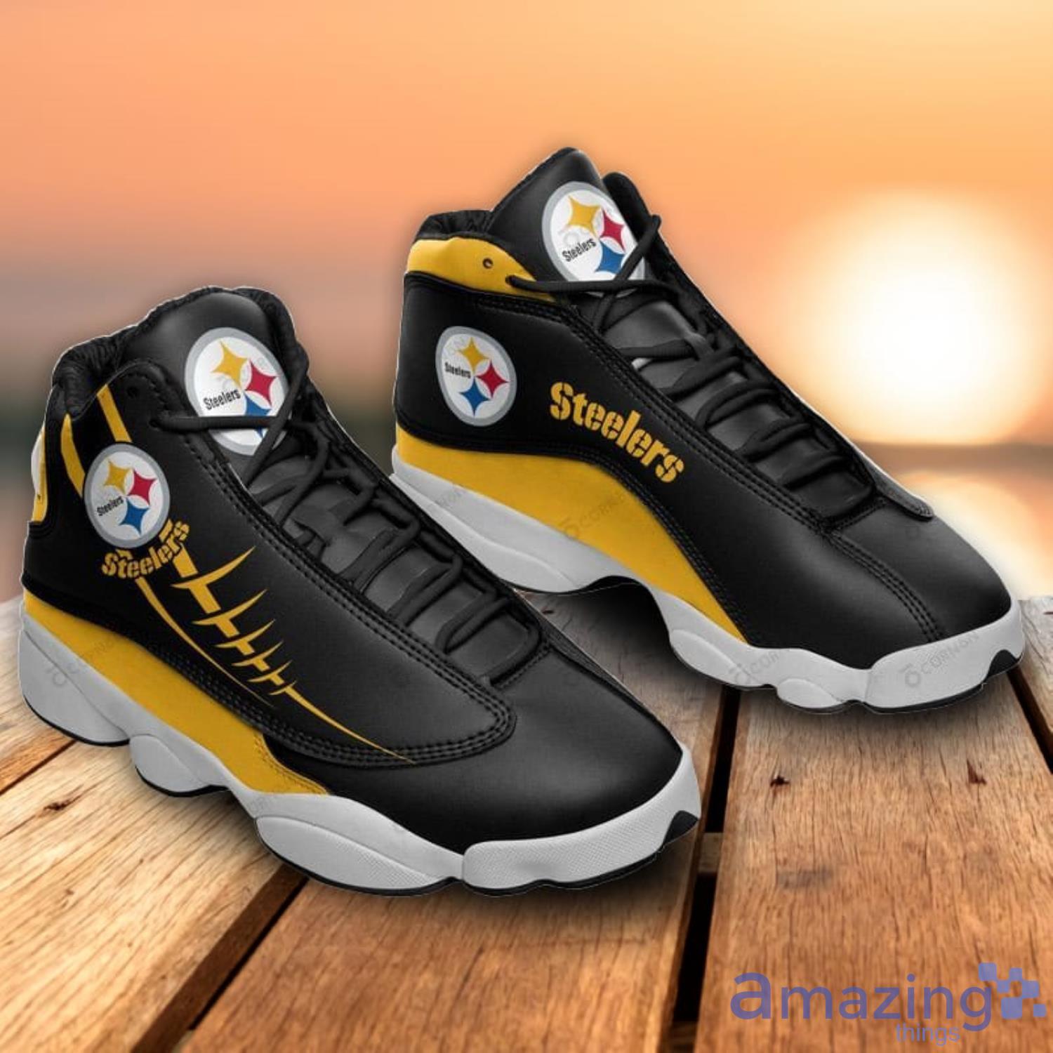 Pittsburgh steelers v3 Air Jordan 13 For Fans Gifts For Men Women Sneakers  Full Size Shoes in 2023