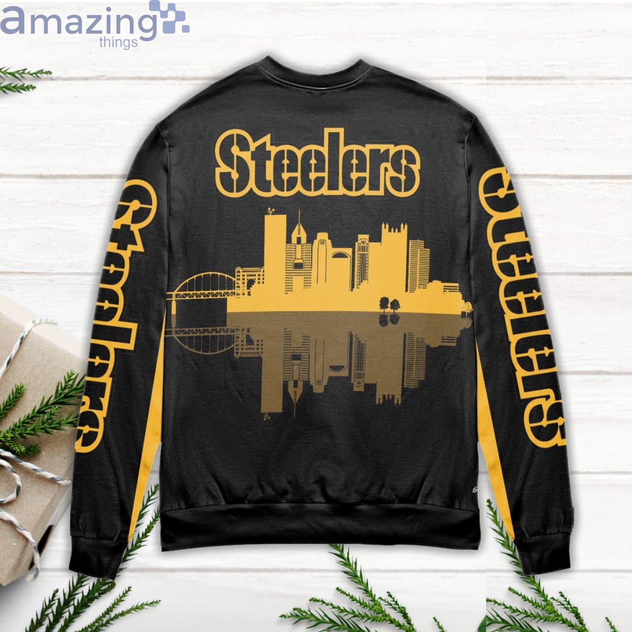 Pittsburgh Steelers Football Team 80 Years Anniversary Holiday Ugly  Christmas Sweater - Tagotee