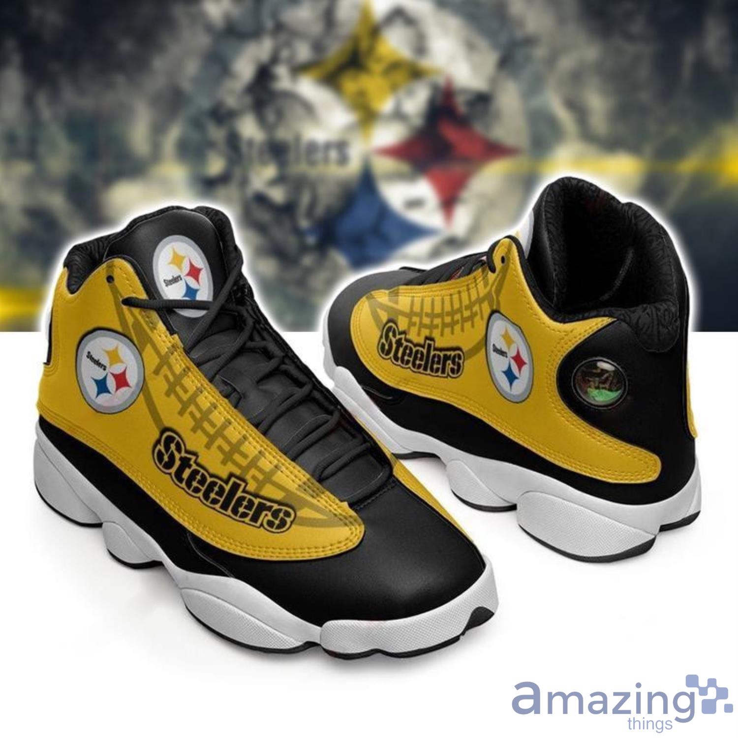 Pittsburgh Steelers Form Air Jordan 13 Sneakers Football Sneakers