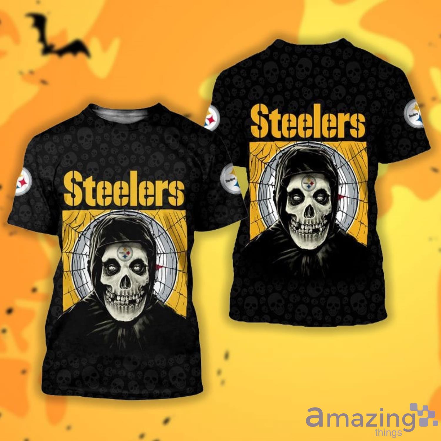 Pittsburgh Steelers Halloween Misfit 3D All Over Printed Shirts