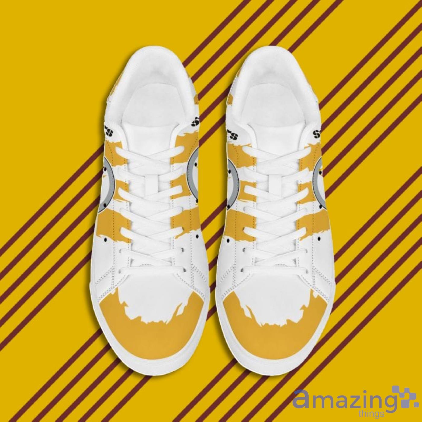 Pittsburgh Steelers NFL Black And White Skate Shoes image Pittsburgh Steelers NFL Black And White Skate Shoes Product Photo 4