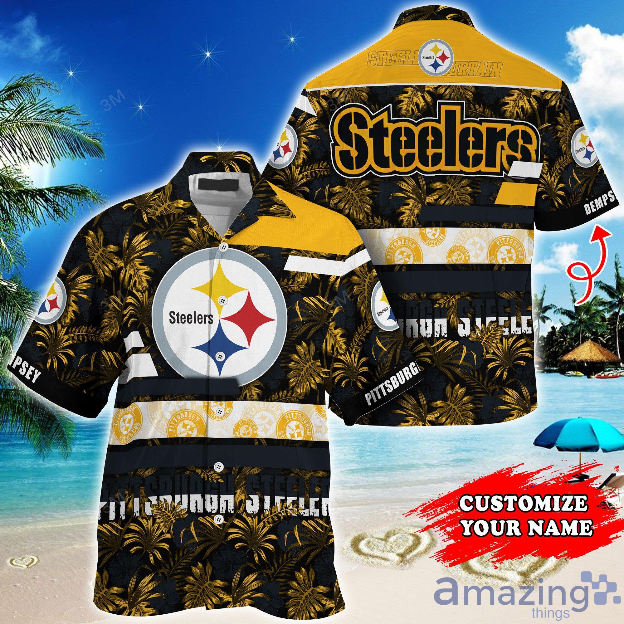 Pittsburgh Steelers NFL Hawaiian Shirt Tropical Pattern New Hot