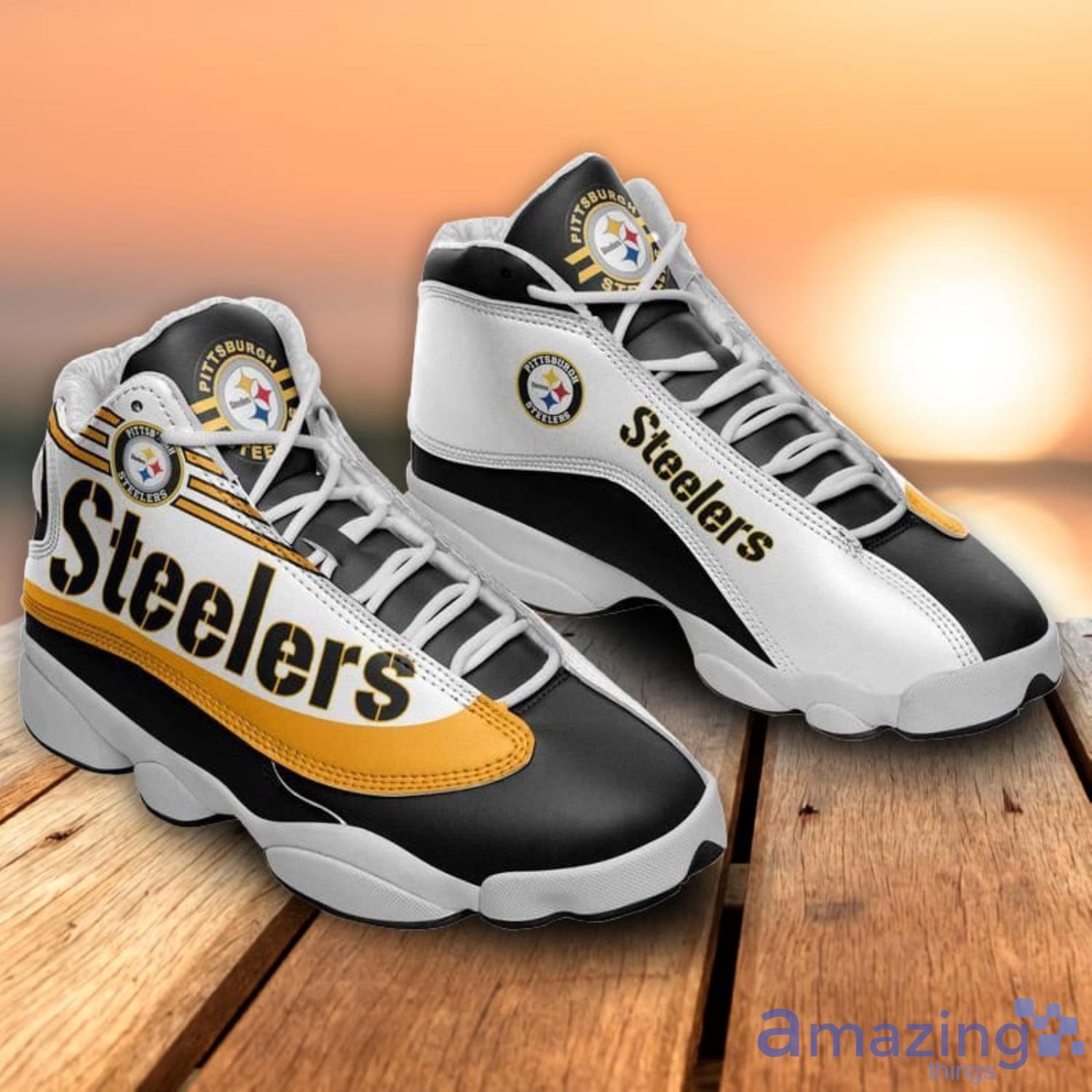 Pittsburgh Steelers Sport Team Air Jordan 13 Sneakers Shoes Product Photo 1
