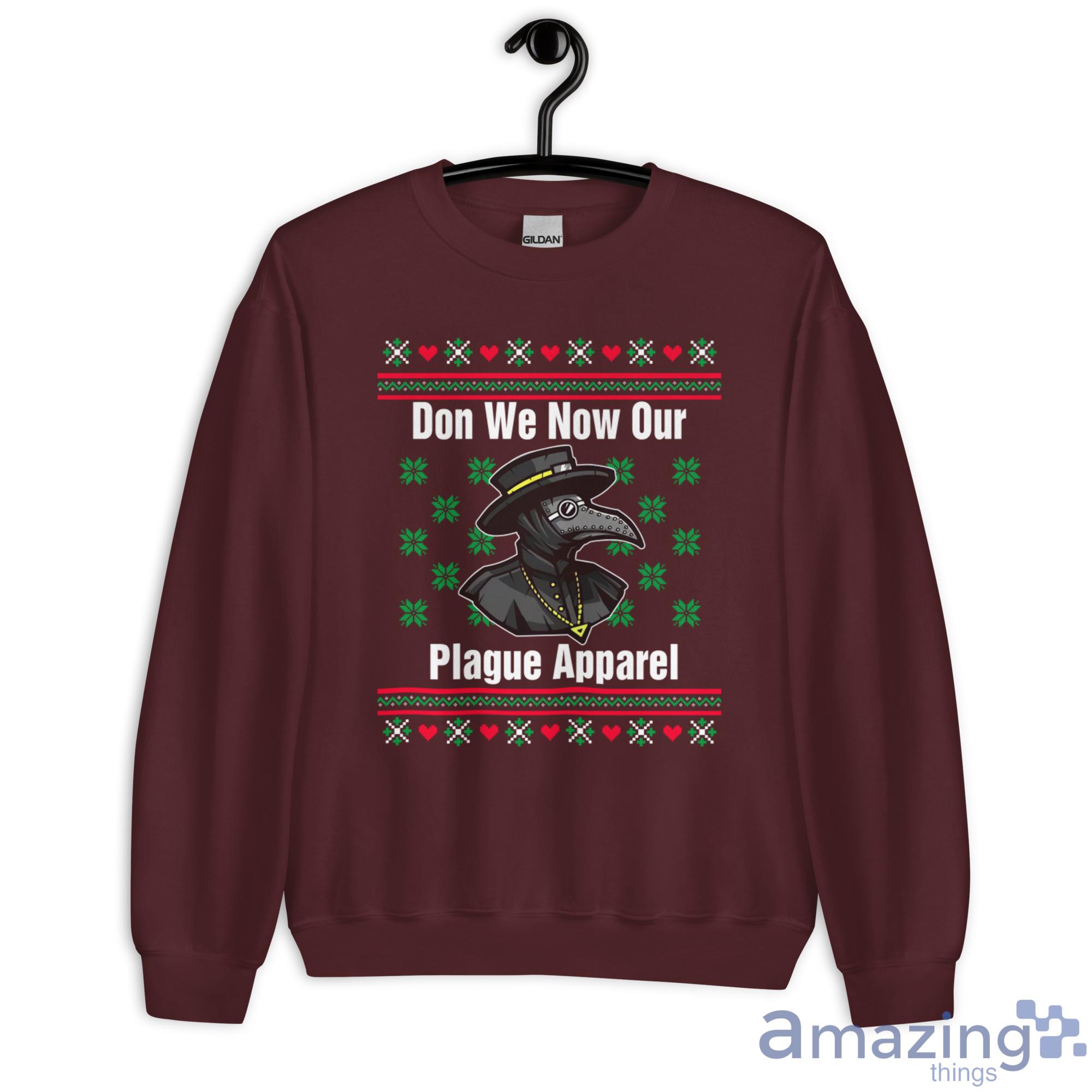 Plague Doctor Don We Now Our Plague Apparel Christmas Sweatshirt - G180 Unisex Heavy Blend Crewneck Sweatshirt-2