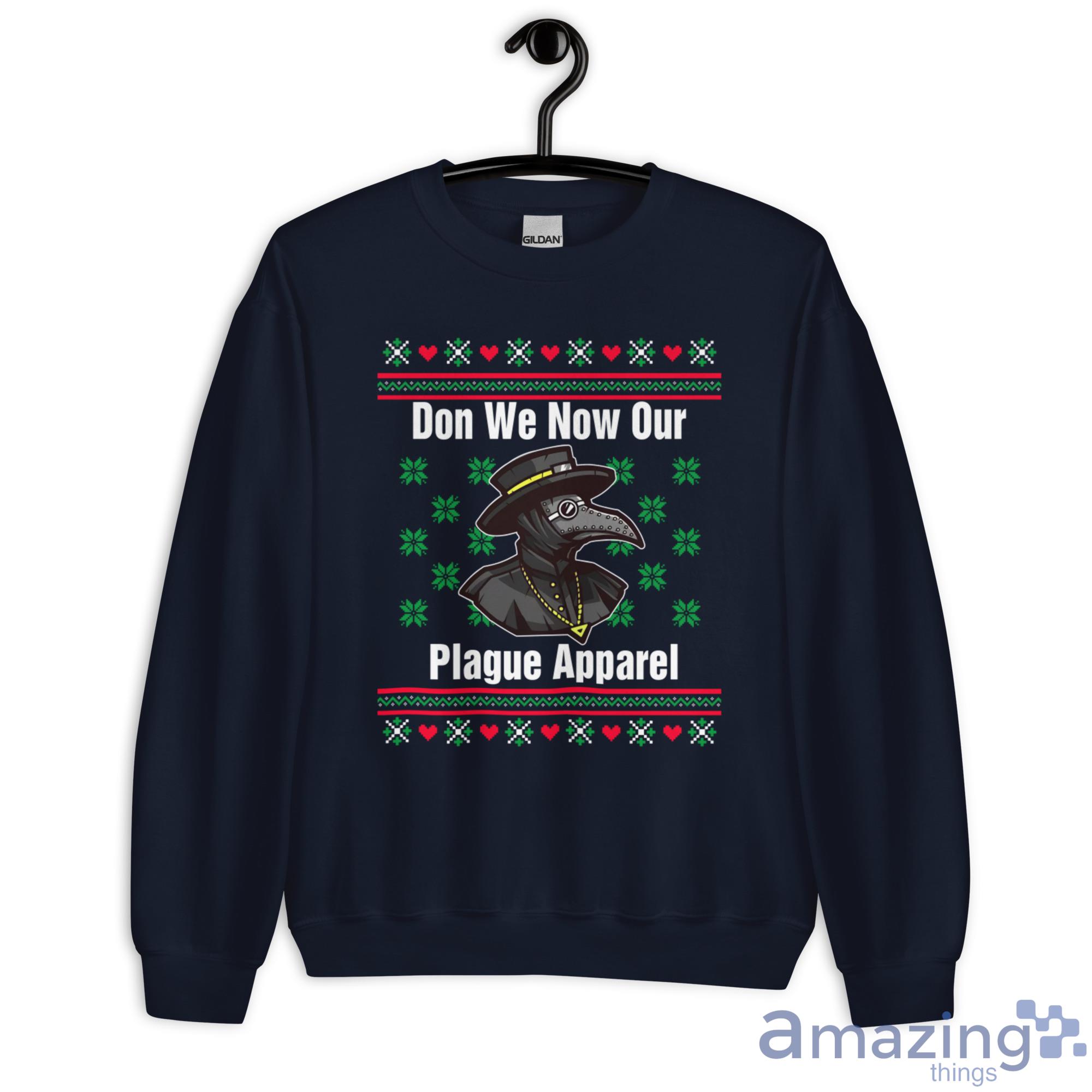 Plague Doctor Don We Now Our Plague Apparel Christmas Sweatshirt - G180 Unisex Heavy Blend Crewneck Sweatshirt-1