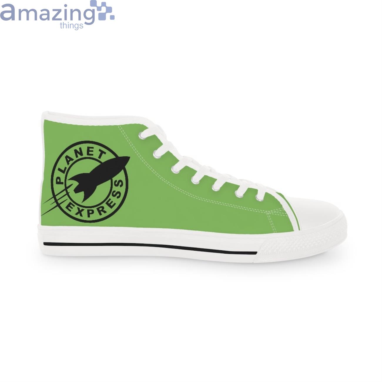 Planet Express Green High Top Shoes image Planet Express Green High Top Shoes Product Photo 2