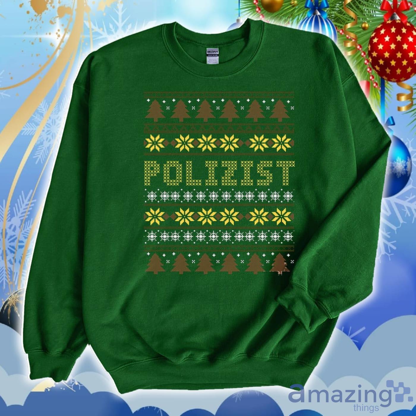 Polizist Officer Ugly Christmas Sweater 2D Tshirt Hoodie Sweatshirt image Polizist Officer Ugly Christmas Sweater 2D Tshirt Hoodie Sweatshirt Product Photo 5