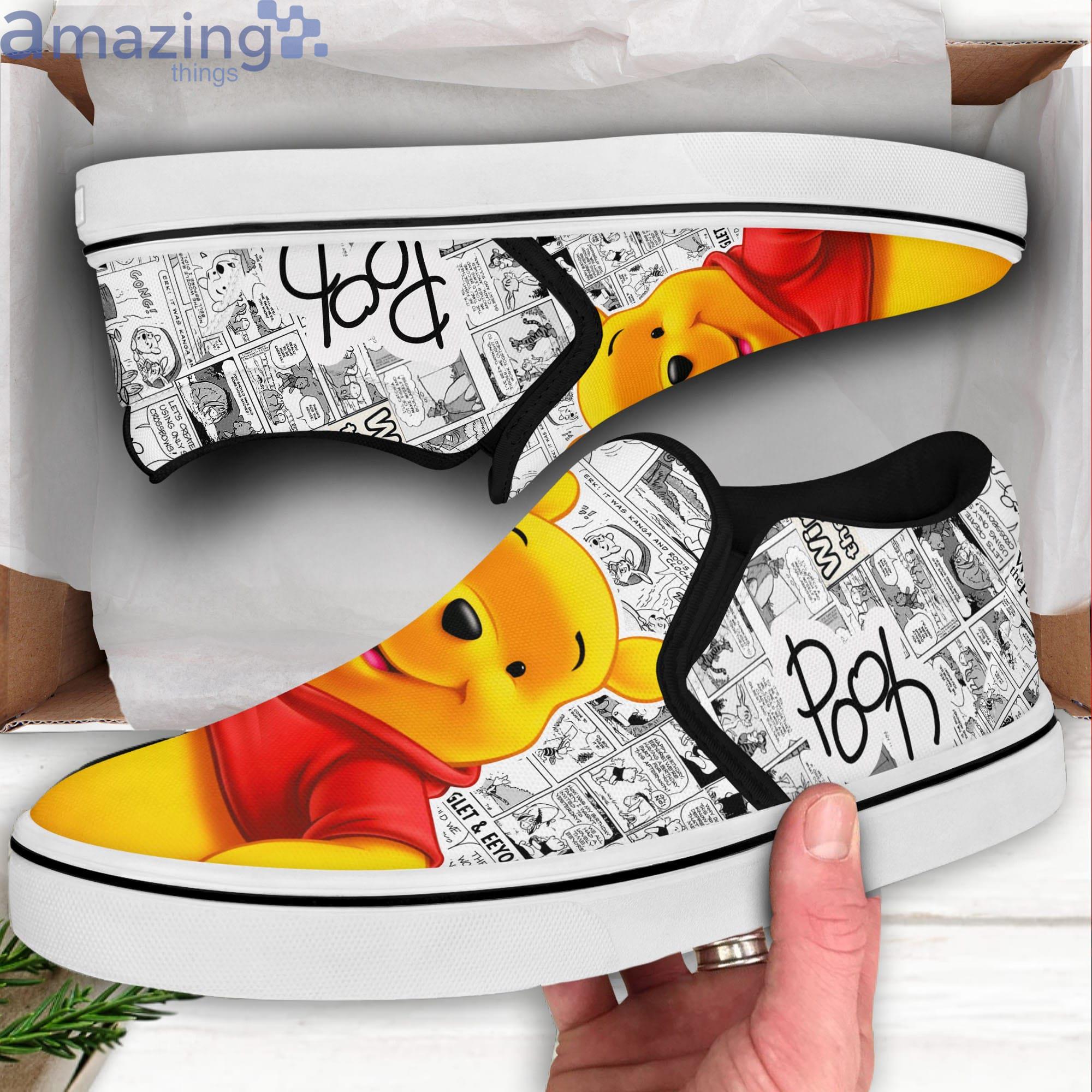 Pooh Bear Pooh Disney Cartoon Pooh Slip On Shoes image Pooh Bear Pooh Disney Cartoon Pooh Slip On Shoes Product Photo 3