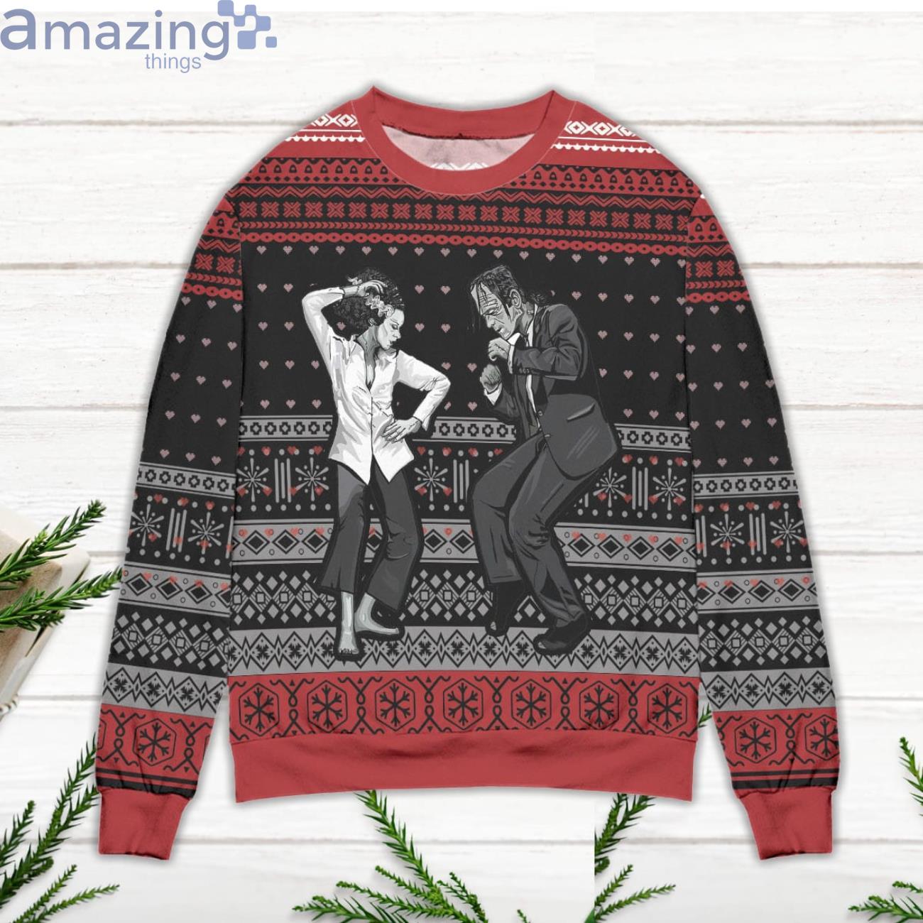 Pulp fiction shop christmas sweater