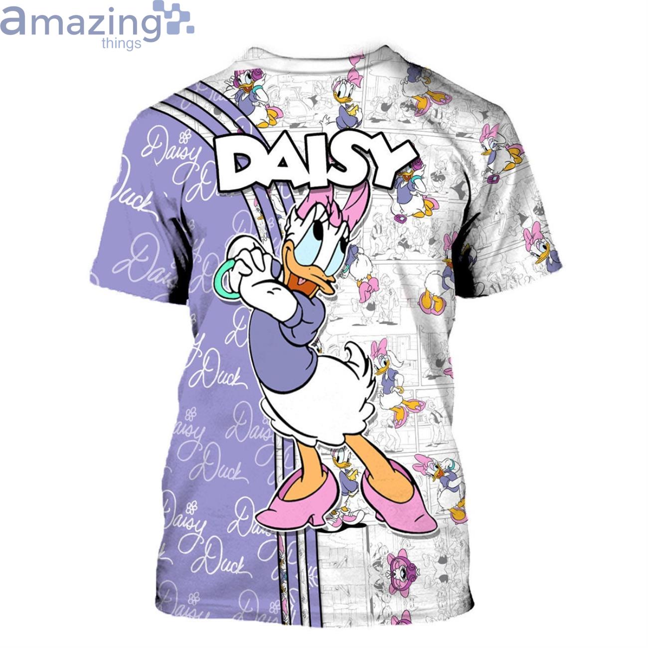 Daisy Duck Purple White Disney Cartoon Baseball Jersey Shirt