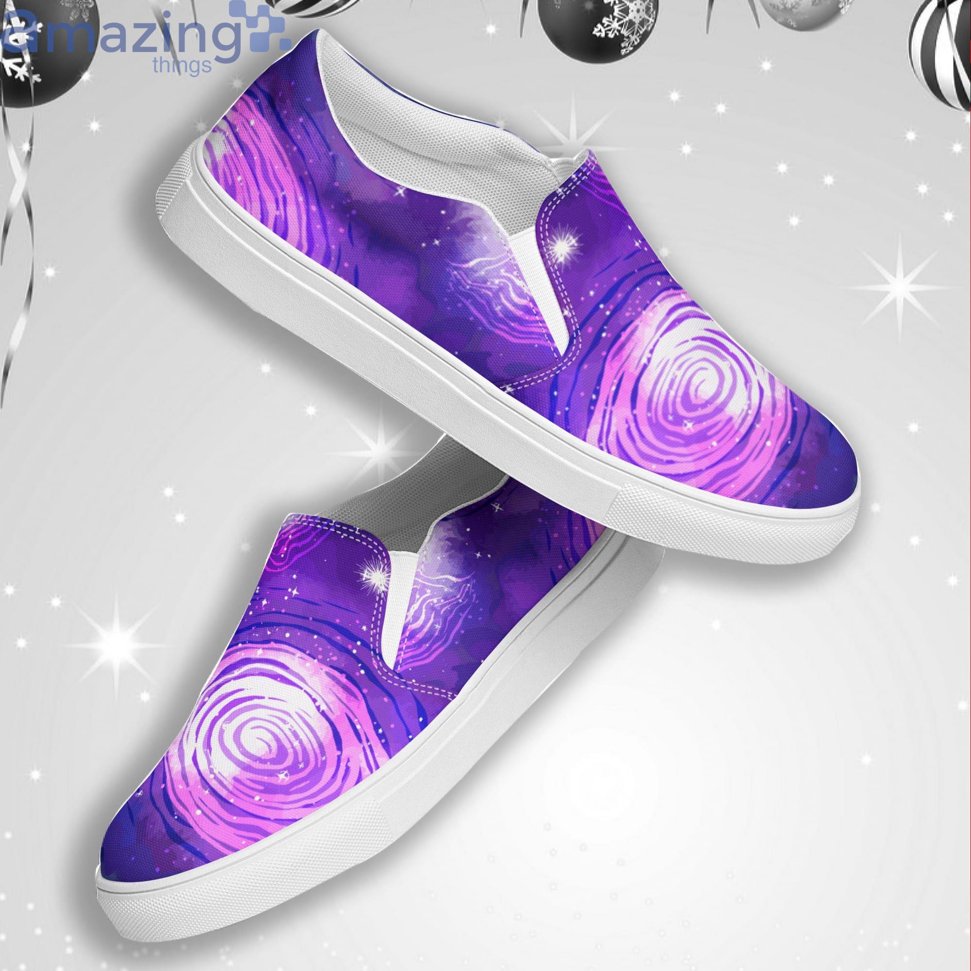 Purple Galaxy Slip On Shoes Space Lover Gifts Galaxy Gifts Purple Gifts  Purple Shoes
