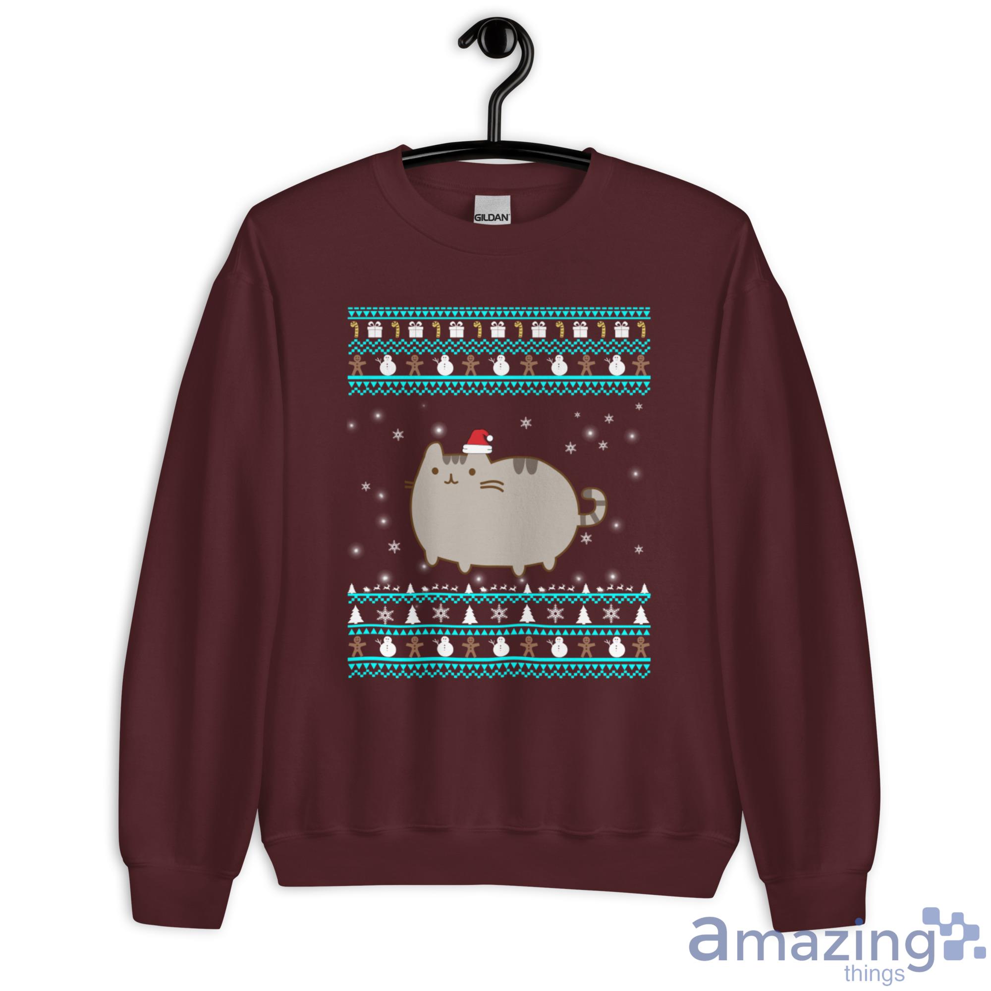 Pusheen Cat Christmas Sweatshirt - G180 Unisex Heavy Blend Crewneck Sweatshirt-2