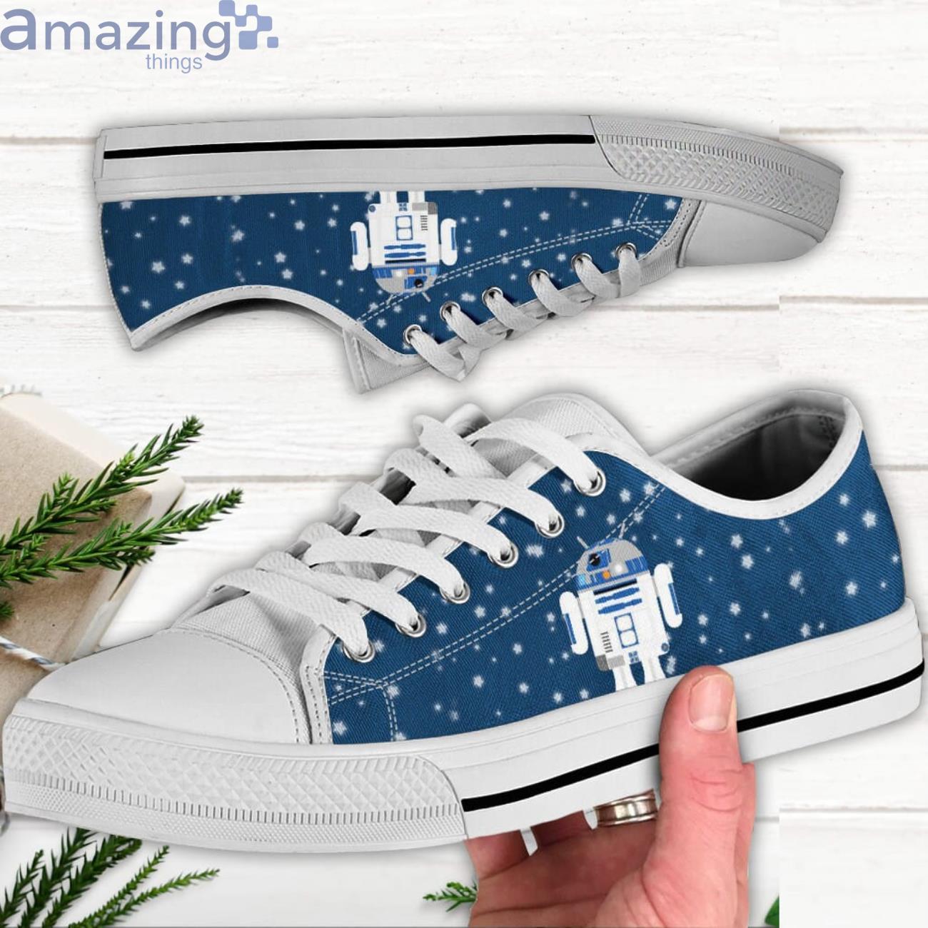 R2D2 Low Top Canvas Shoes R2D2 Shoes For Men And Women Product Photo 1