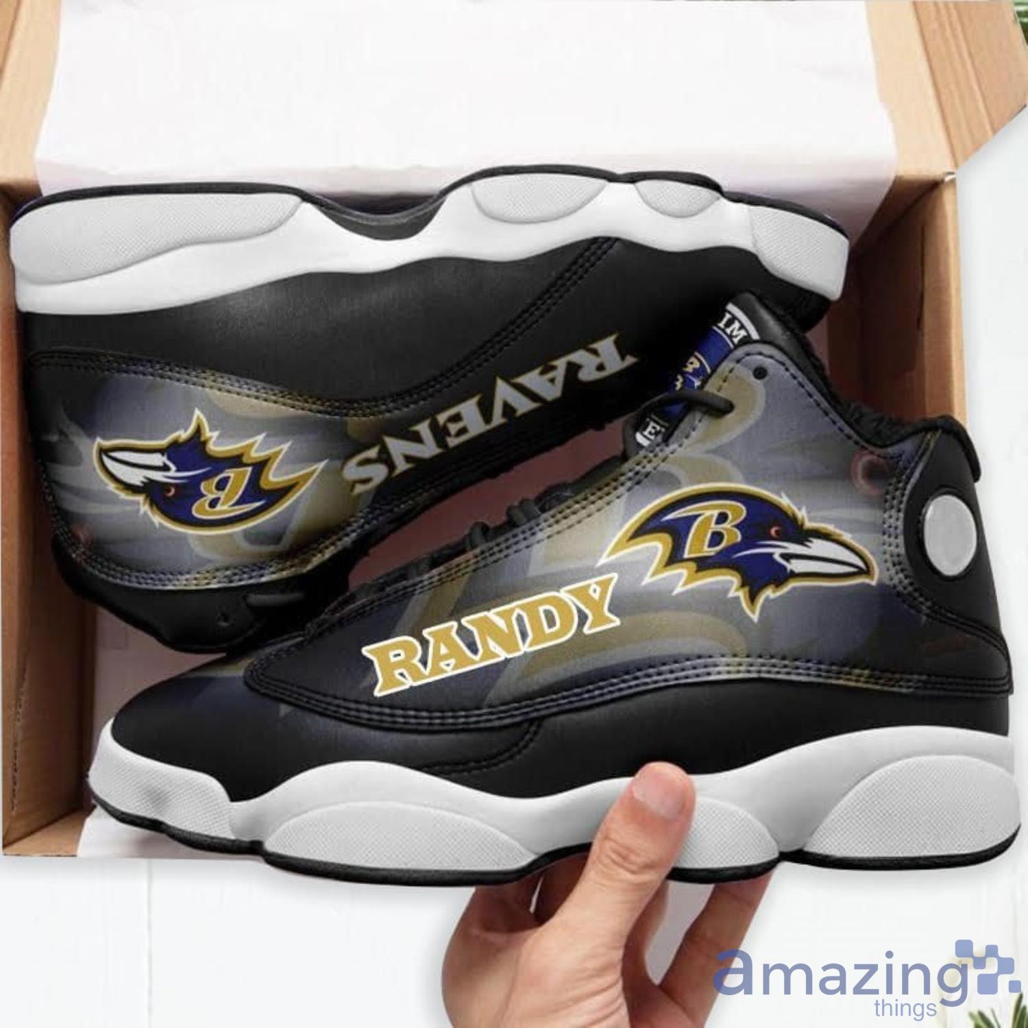 Ravens Shoe 2 Big Randy Custom Air Jordan 13 Sneakers Product Photo 1