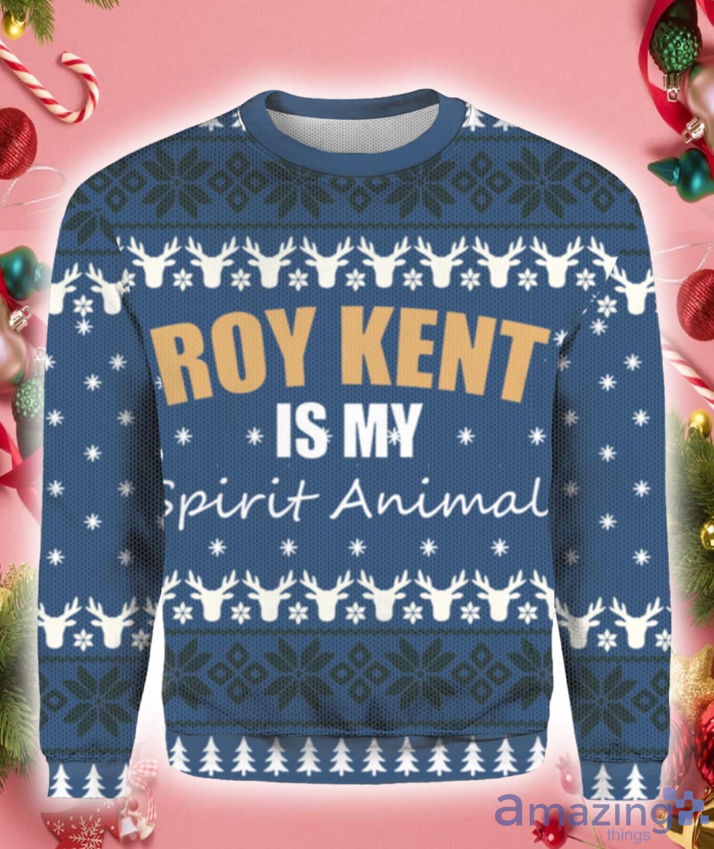 Roy Kent Is My Spirit Animal Ugly Christmas Pattern All Over Print 3D Sweater Hoodie Product Photo 1 Roy Kent Is My Spirit Animal Ugly Christmas Pattern All Over Print 3D Sweater Hoodie Product Photo 1