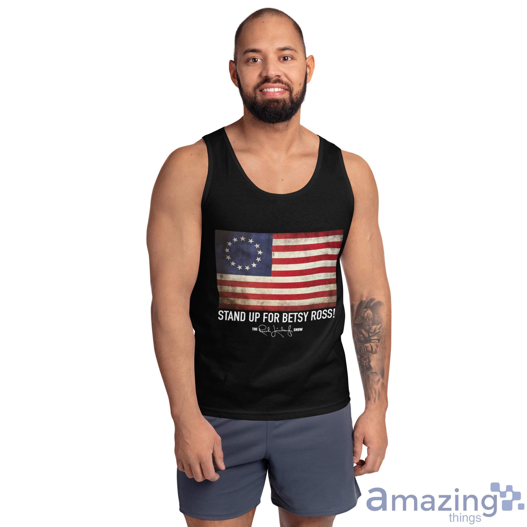 Rush Limbaugh Betsy Ross Flag Shirt image Rush Limbaugh Betsy Ross Flag Shirt - Ultra Cotton Tank Top