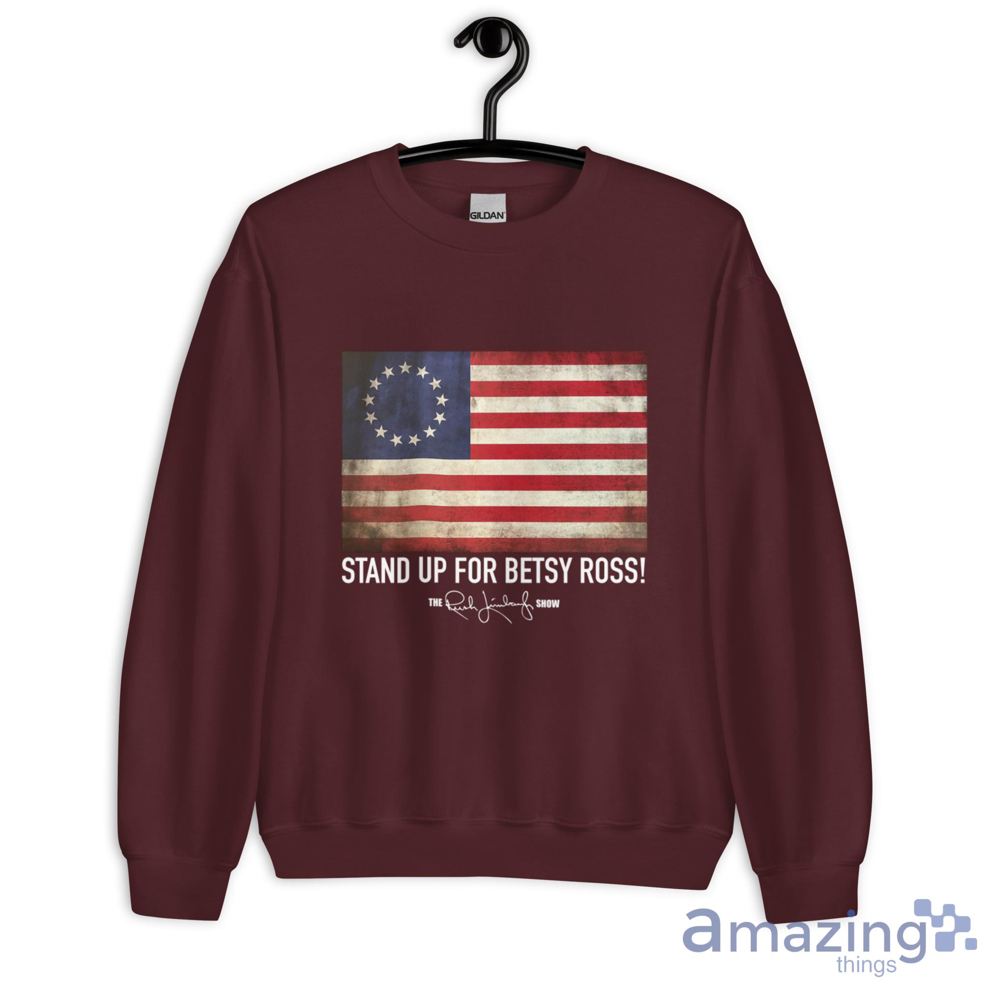 Rush Limbaugh Betsy Ross Flag Shirt image Rush Limbaugh Betsy Ross Flag Shirt - Unisex Heavy Blend Crewneck Sweatshirt-1