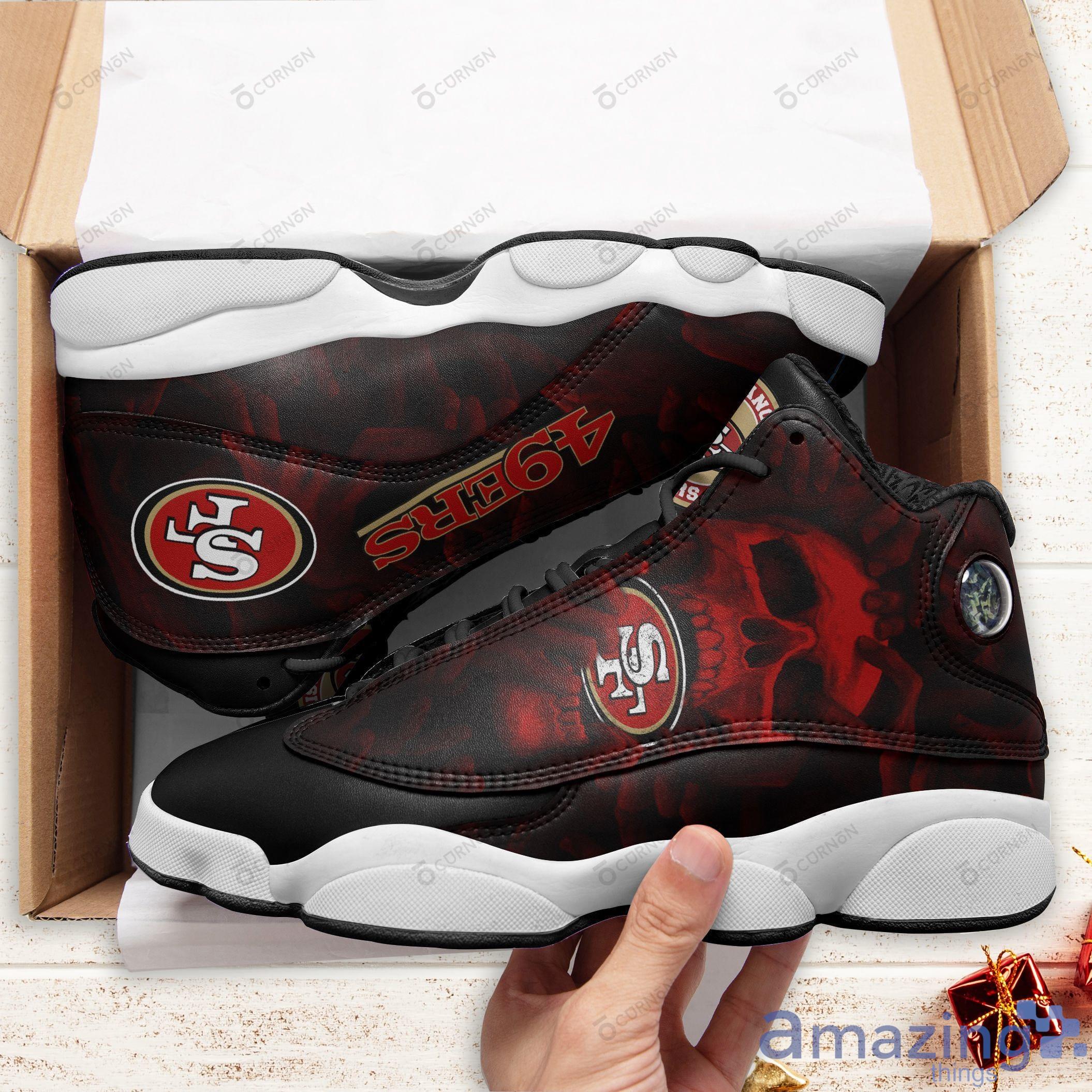 San Francisco 49ers Air Jordan 13 Sneakers Sport Shoes Full Size