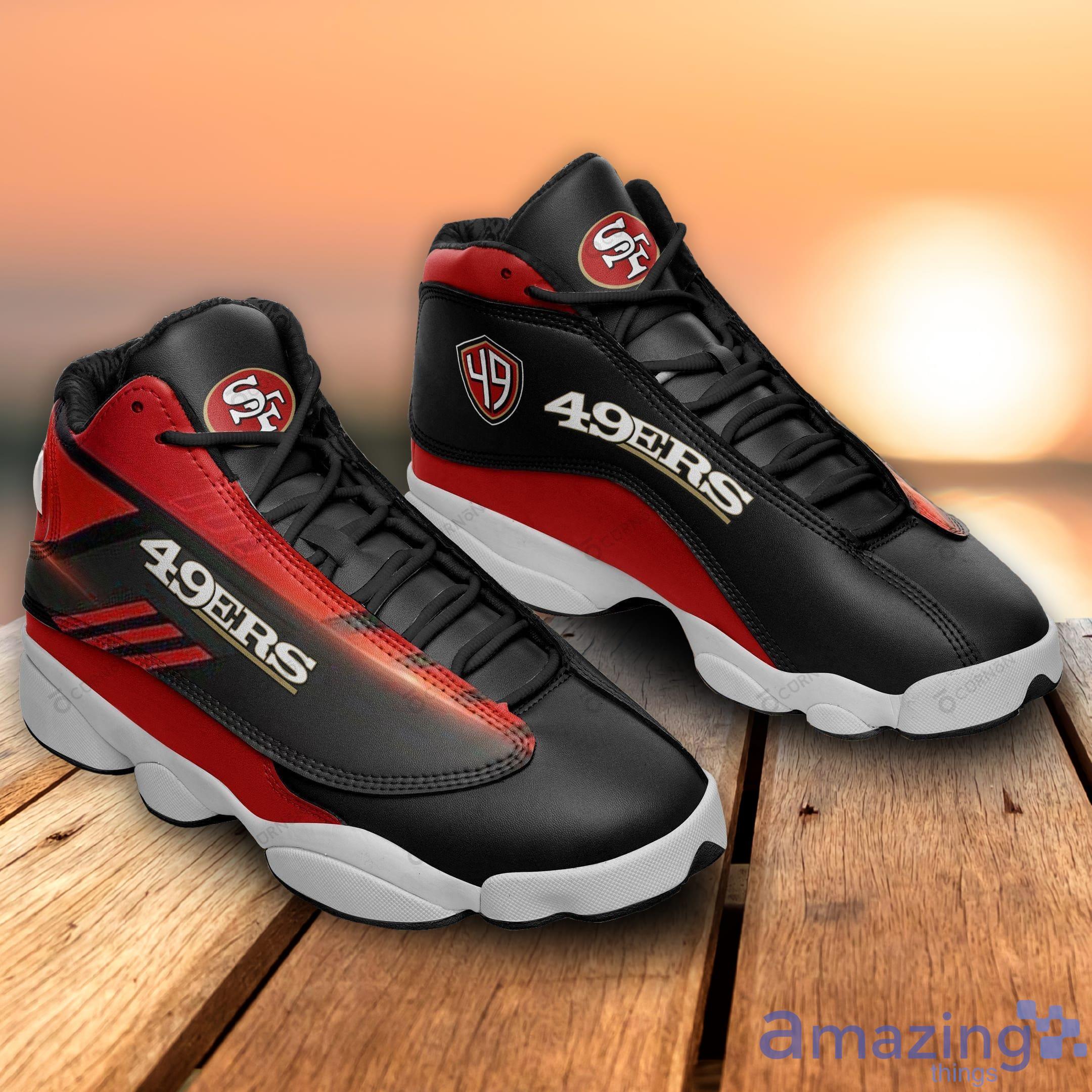 San Francisco 49ers Air Jordan 13 Sneakers Product Photo 1