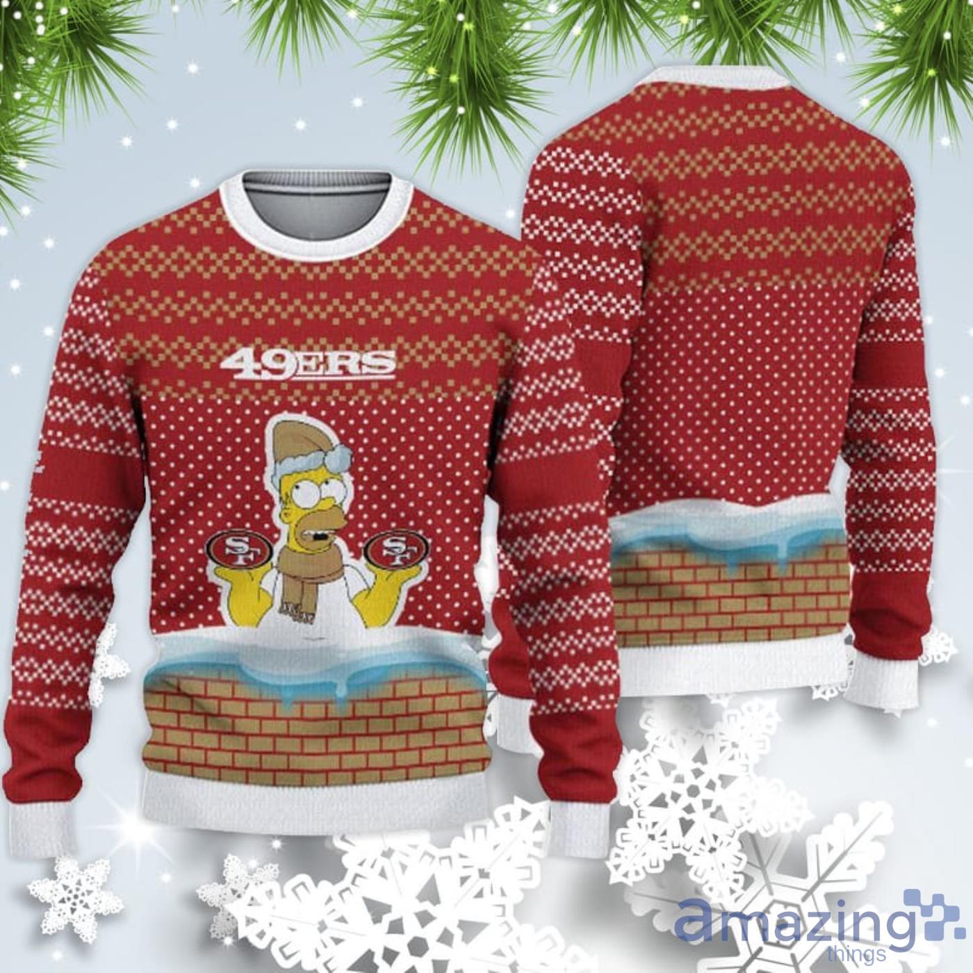 San Francisco 49ers Christmas Simpson Sweater For Fans Product Photo 1