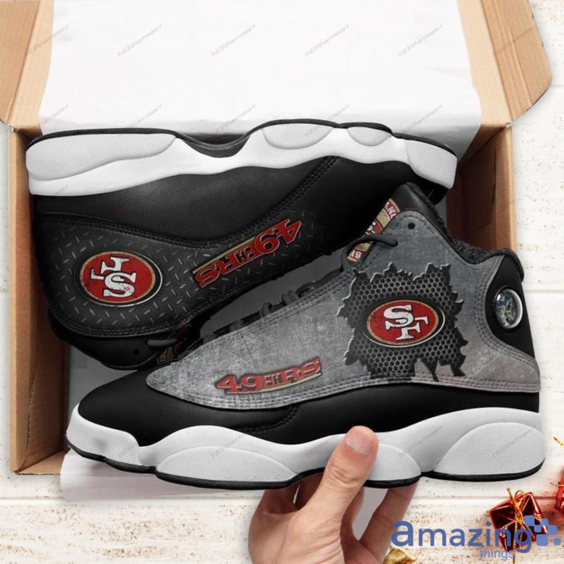 San Francisco 49ers Form Air Jordan 13 Sneakers image San Francisco 49ers Form Air Jordan 13 Sneakers Product Photo 3