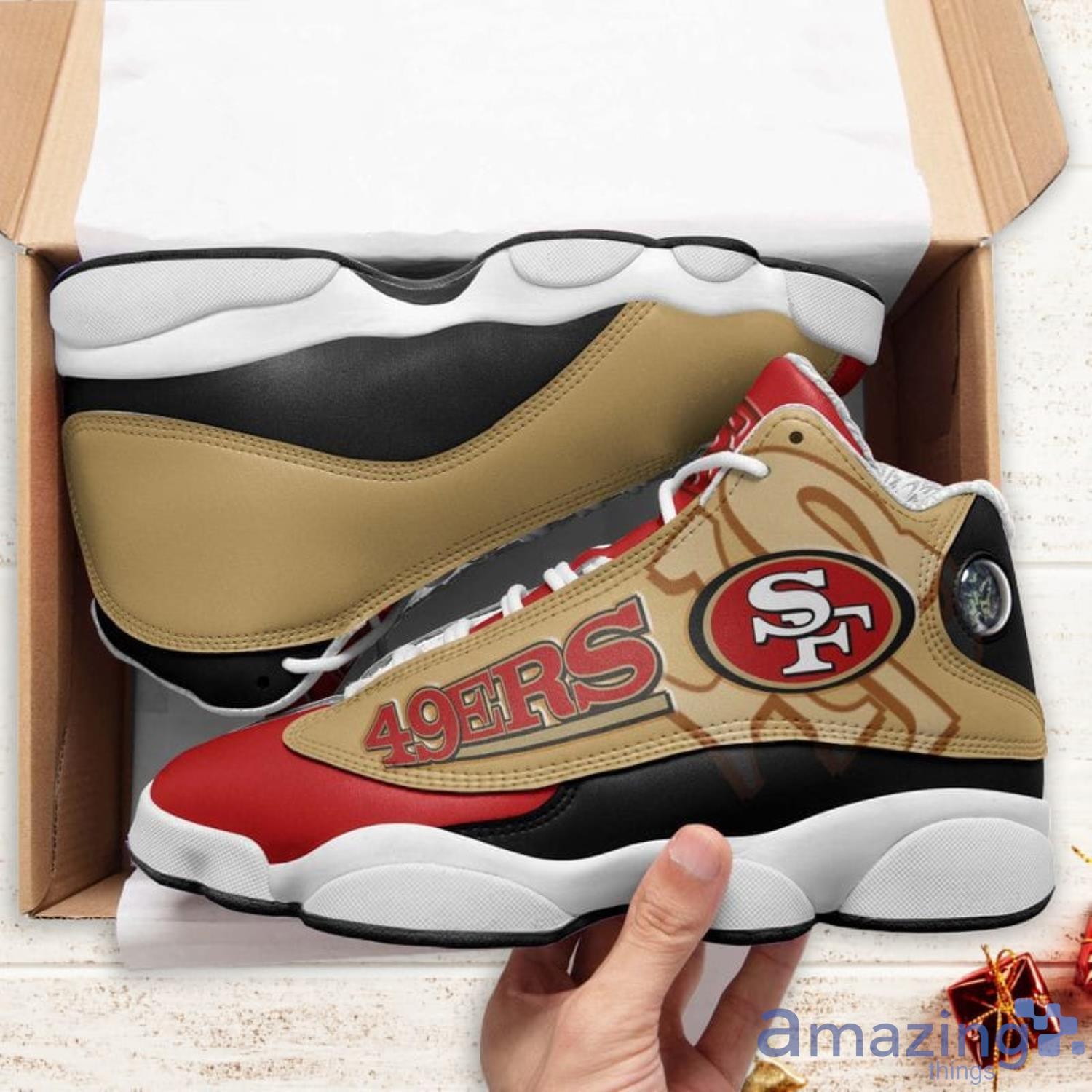 San Francisco 49ers Air Jordan 13 Sneakers - RobinPlaceFabrics