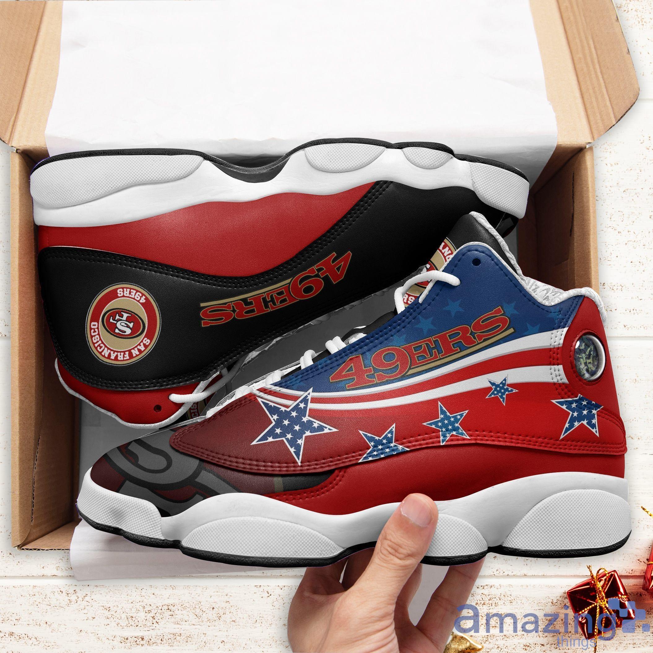 San Francisco 49ers Star Air Jordan 13 Shoes For Fans