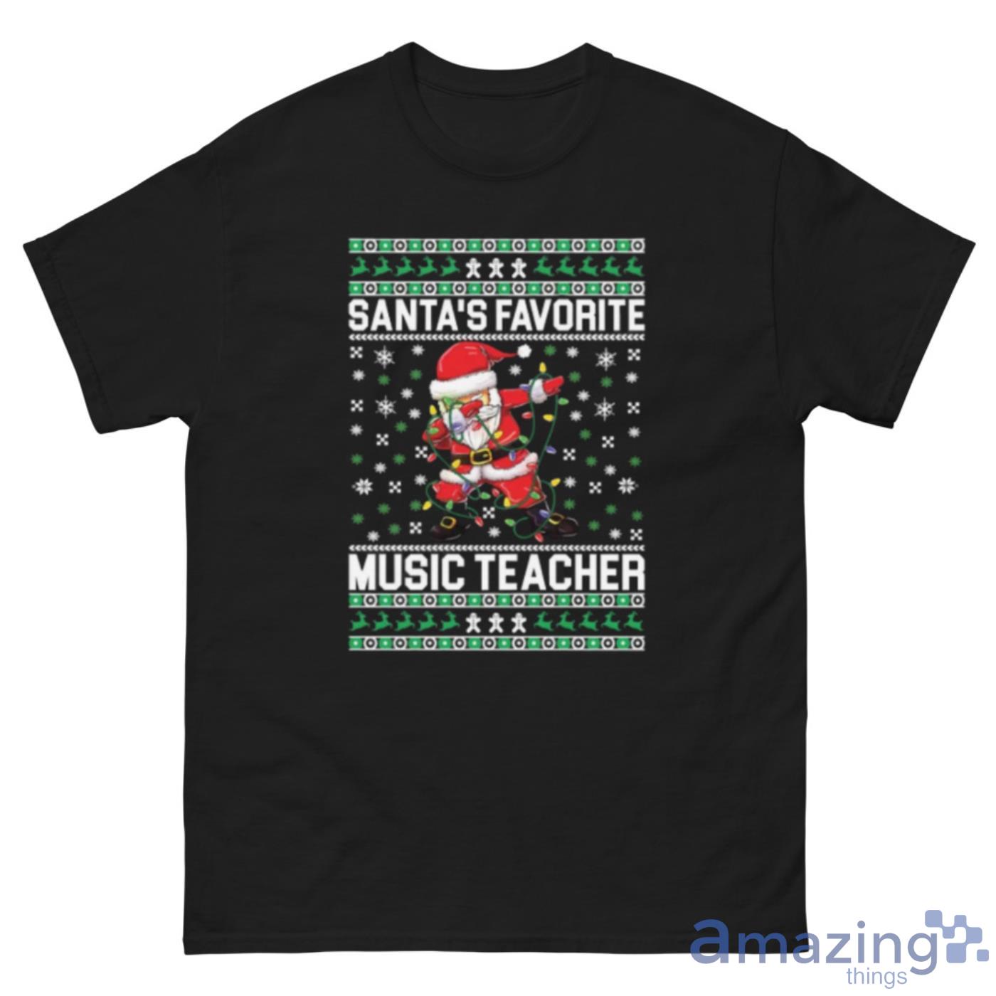Santa's Favorite Music Teacher Shirt - santa's-favorite-music-teacher-shirt-1