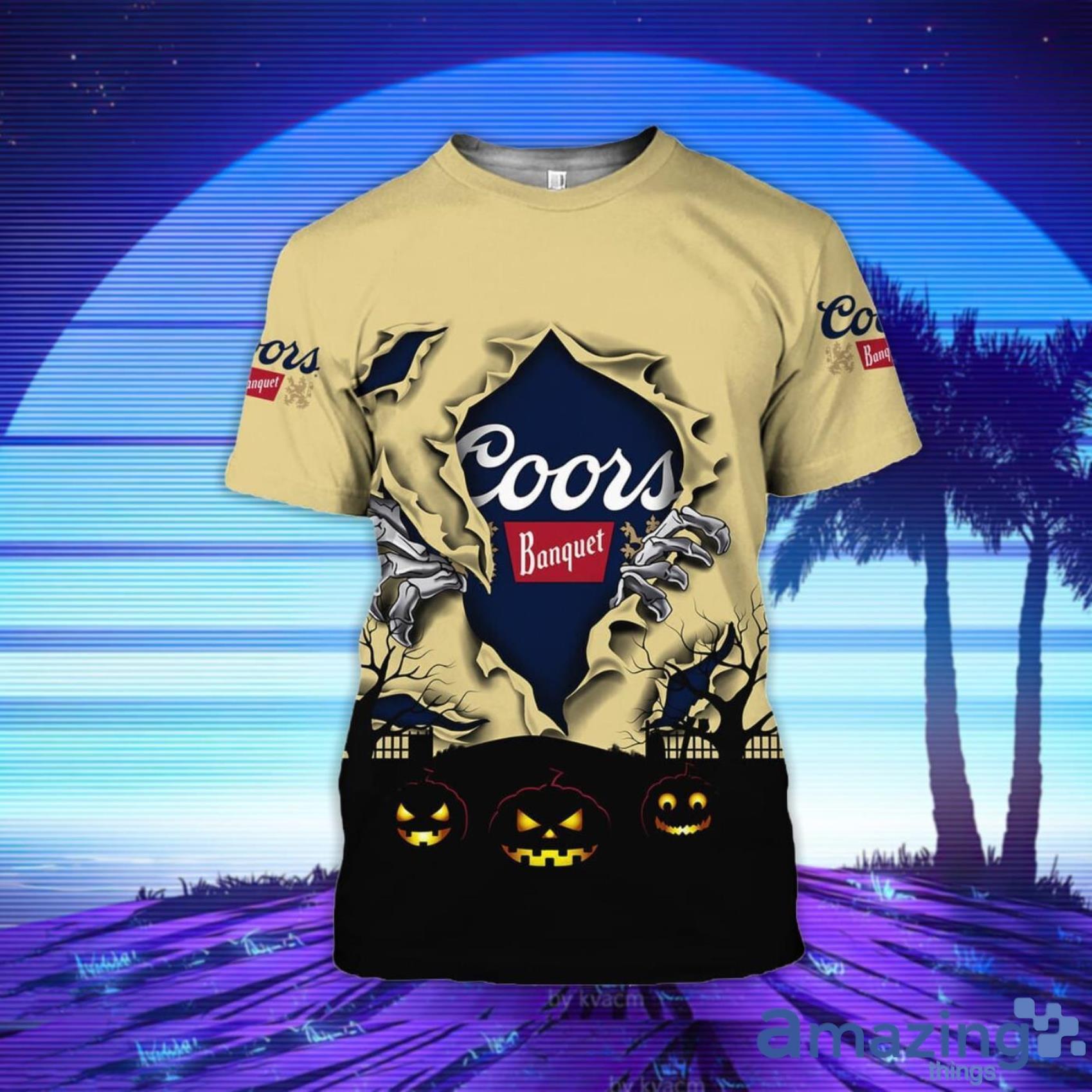 Scary Night Halloween Coors Banquet 3D T-Shirt Product Photo 1