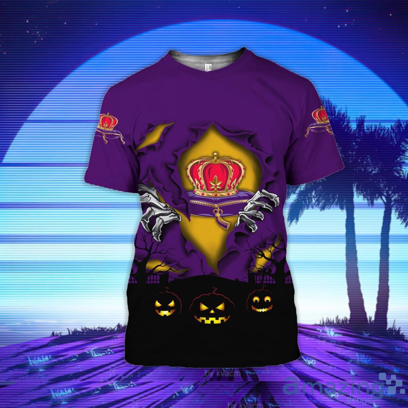 Scary Night Halloween Crown Royal 3D T-Shirt Product Photo 1