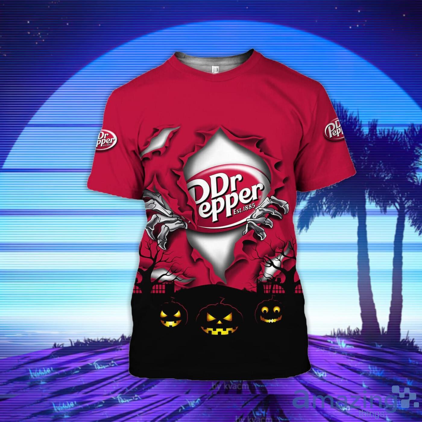 Scary Night Halloween Dr Pepper 3D T-Shirt Product Photo 1