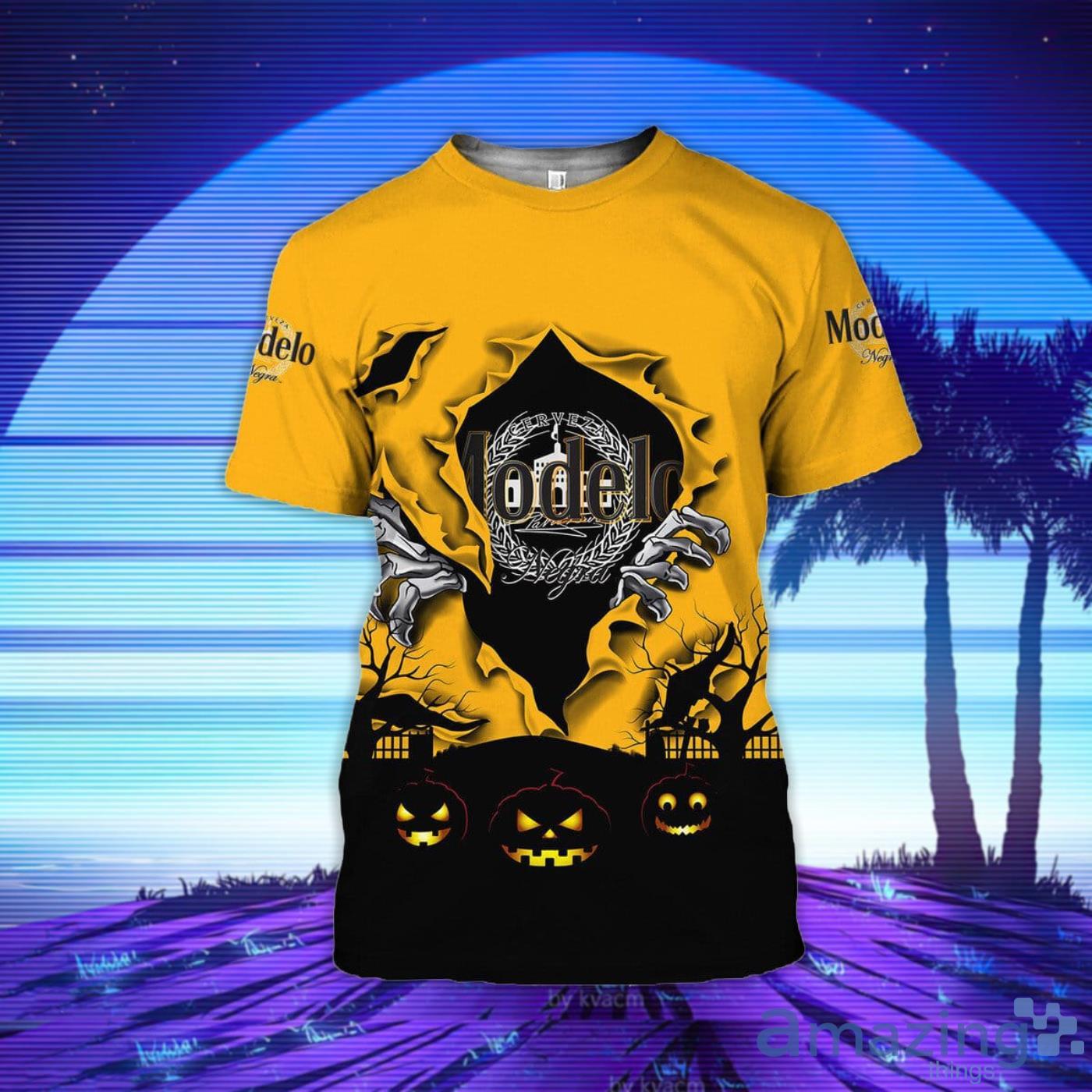 Scary Night Halloween Modelo Negra 3D T-Shirt Product Photo 1