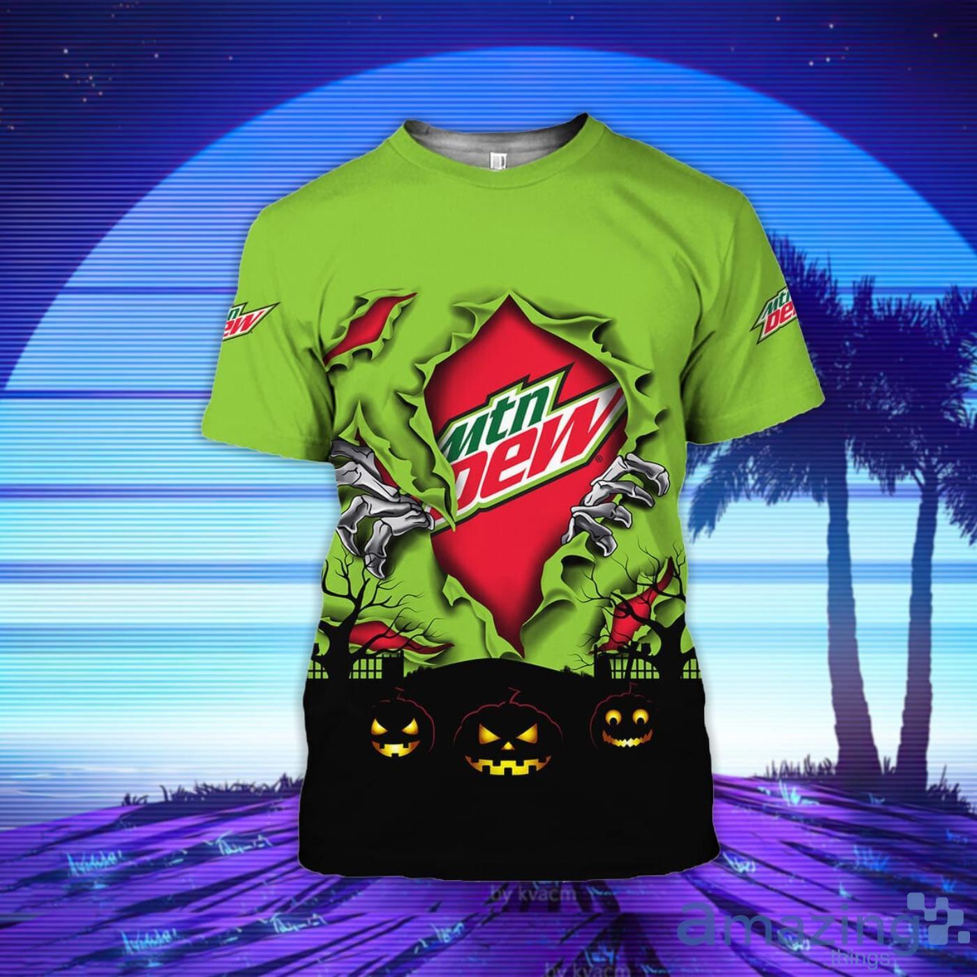 Scary Night Halloween Mountain Dew 3D T-Shirt Product Photo 1