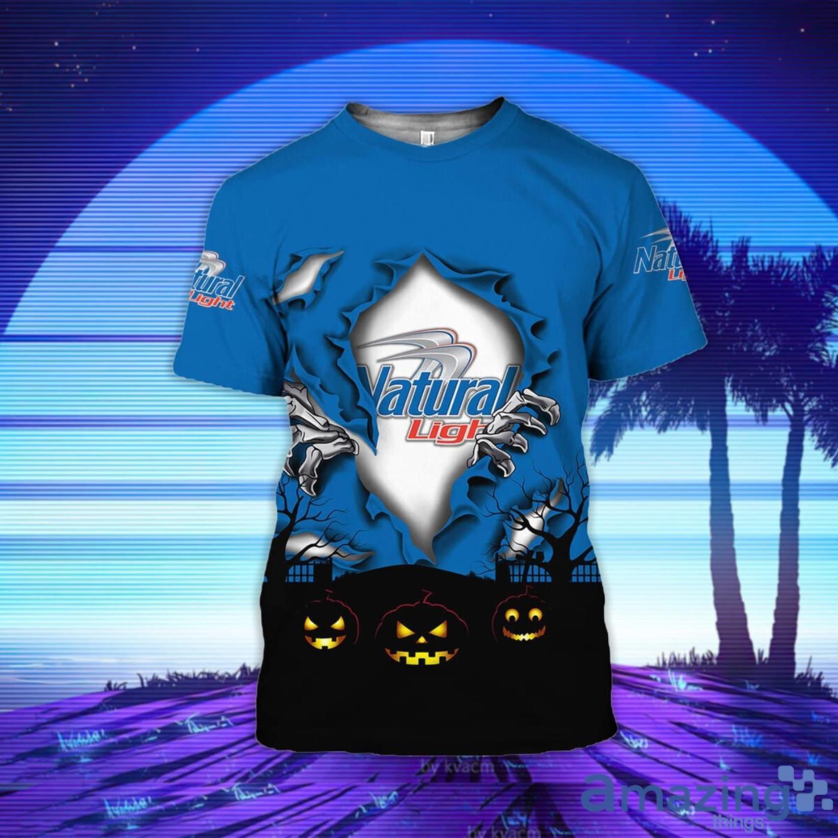 Scary Night Halloween Natural Light 3D T-Shirt Product Photo 1