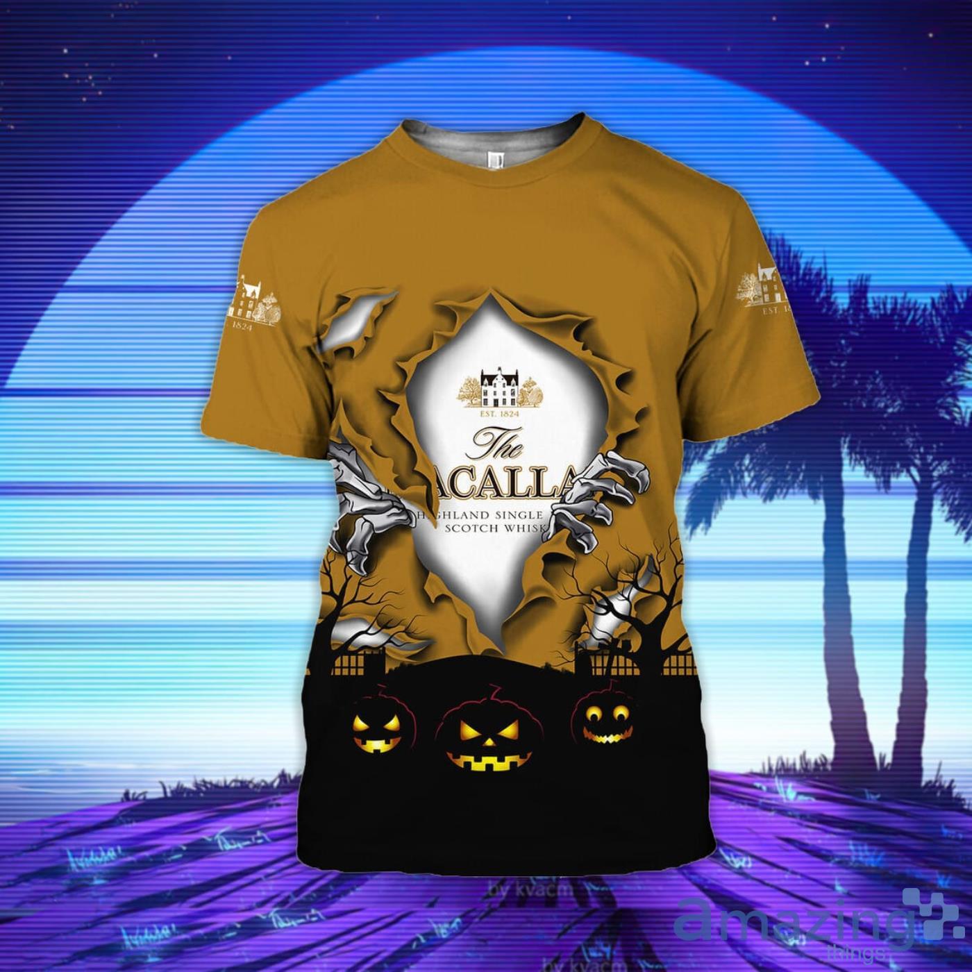 Scary Night Halloween The Macallan 3D T-Shirt Product Photo 1