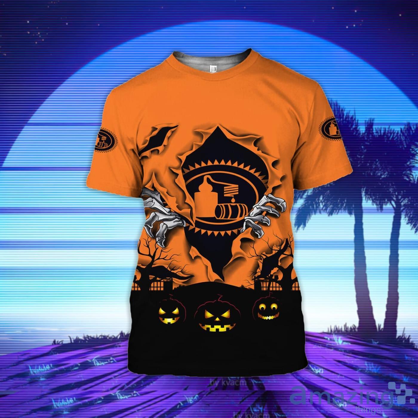 Scary Night Halloween Titos Vodka 3D T-Shirt Product Photo 1