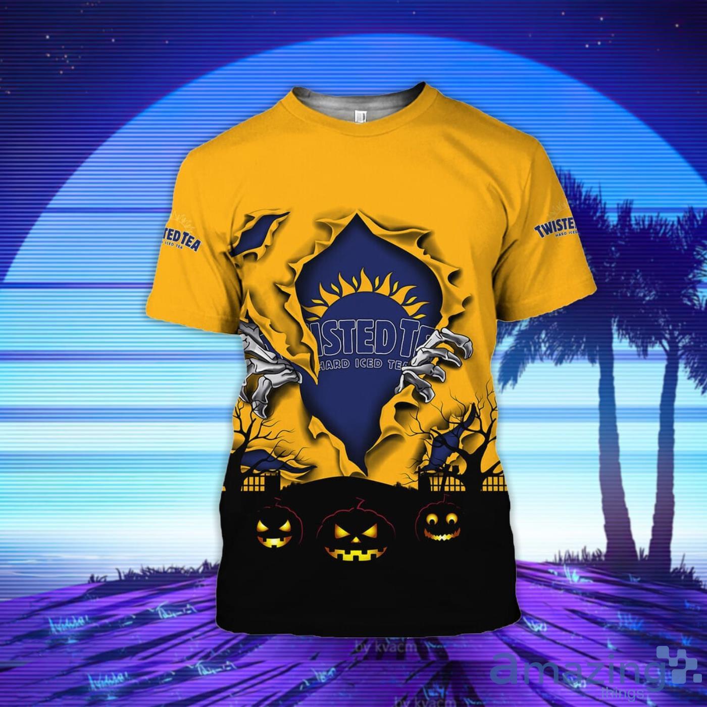 Scary Night Halloween Twisted Tea 3D T-Shirt Product Photo 1